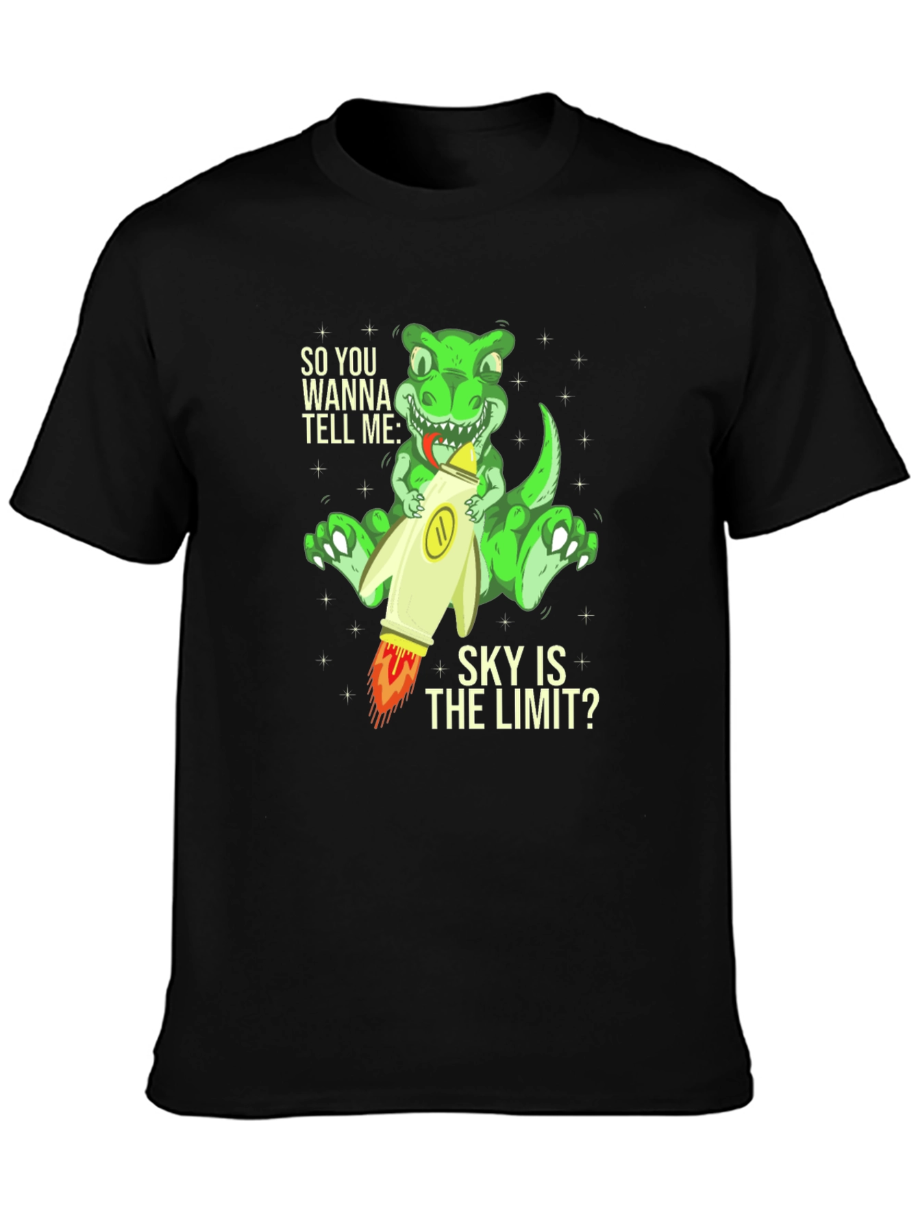 Dinosaur Rocket T-Shirt - Sky is the Limit Tee