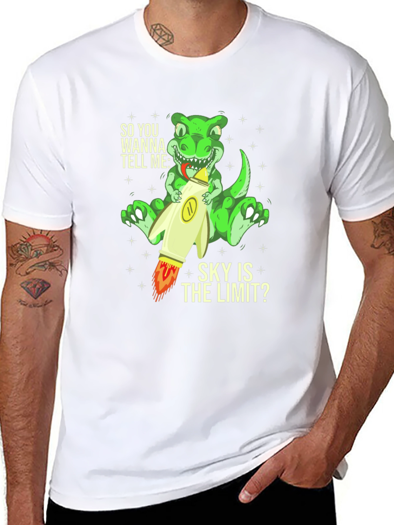 Dinosaur Rocket T-Shirt - Sky is the Limit Tee