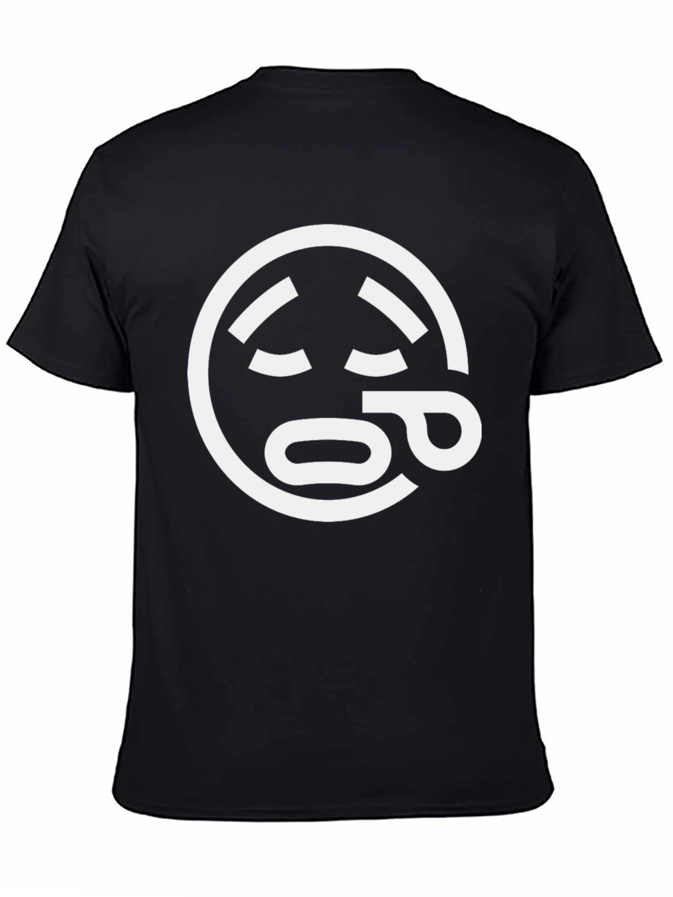 Sleepy Emoji Graphic Tee - Black