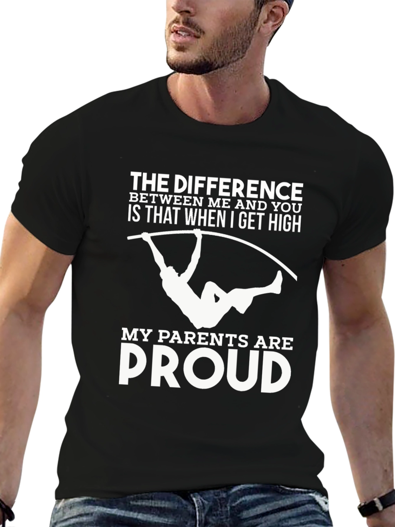Funny Pole Vault T-Shirt: My Parents Are Proud