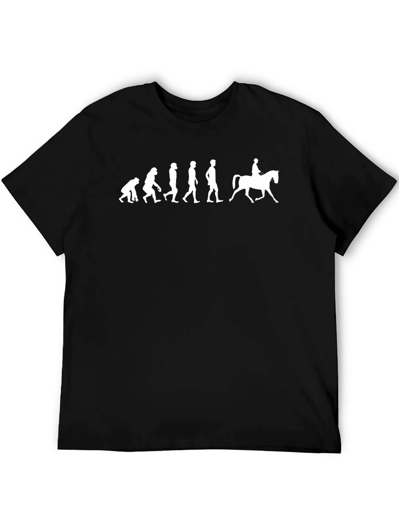 Evolution to Horse Rider Tee - Black