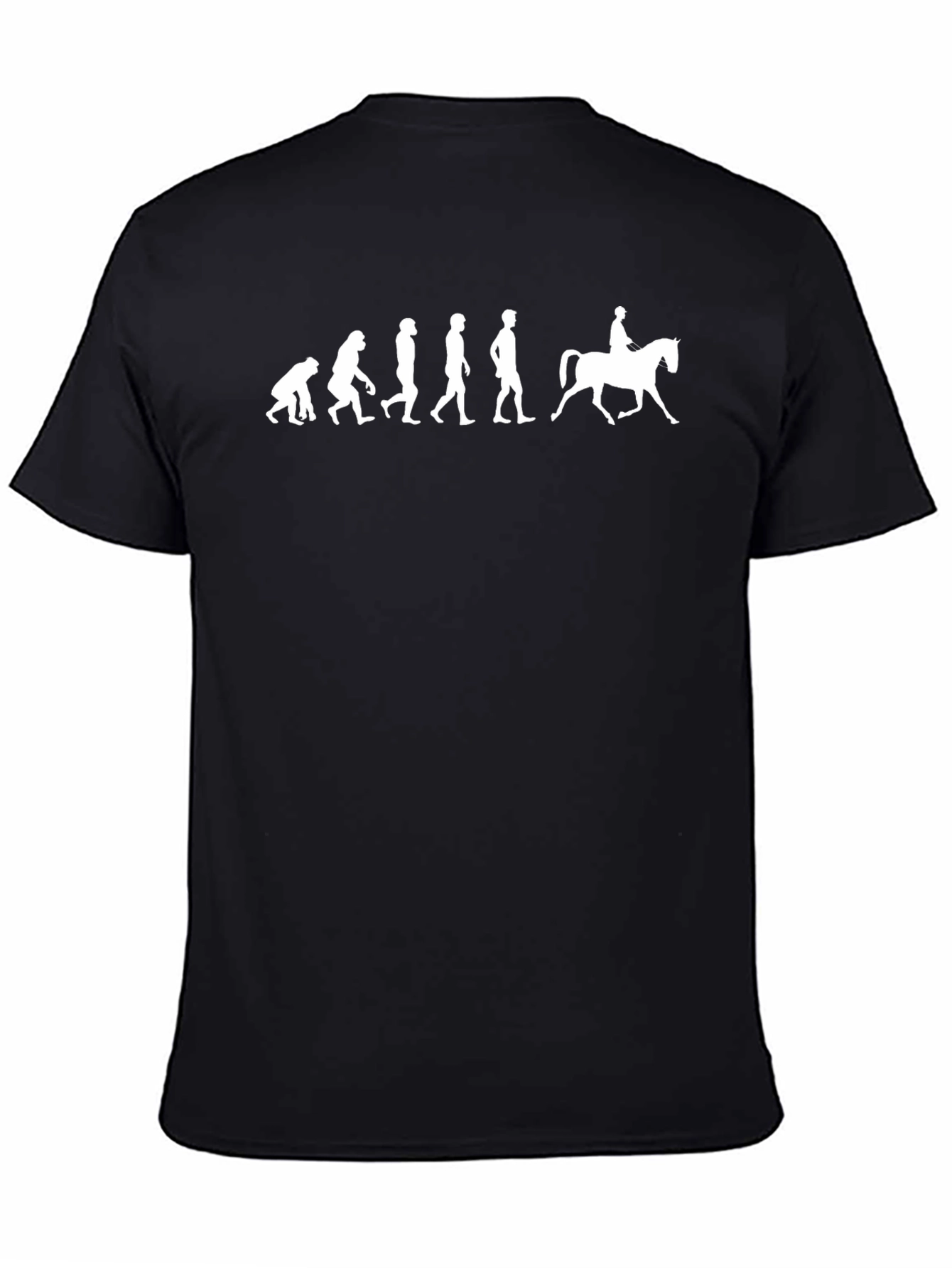 Evolution to Horse Rider Tee - Black