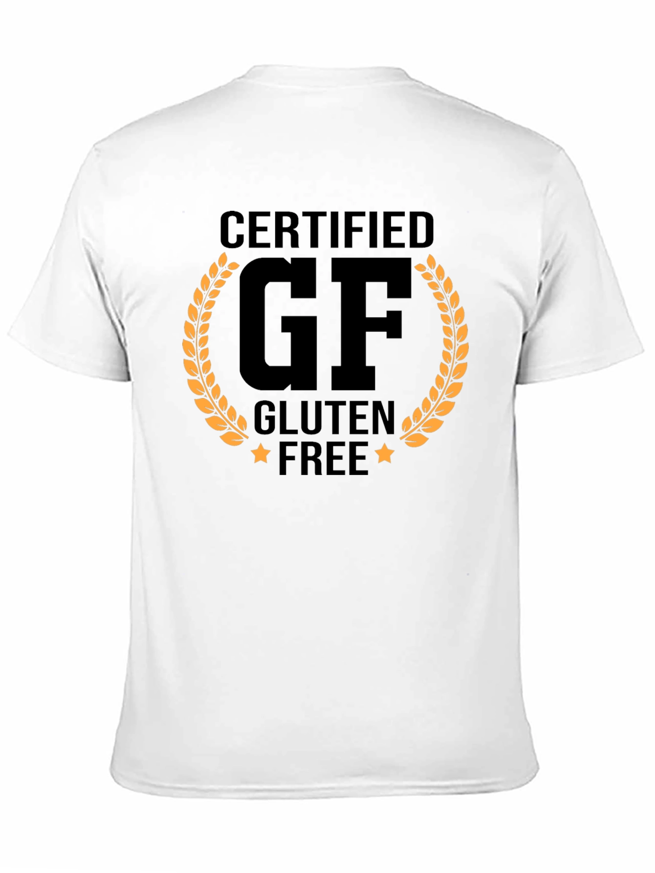 Certified GF Gluten Free T-Shirt Novelty Graphic