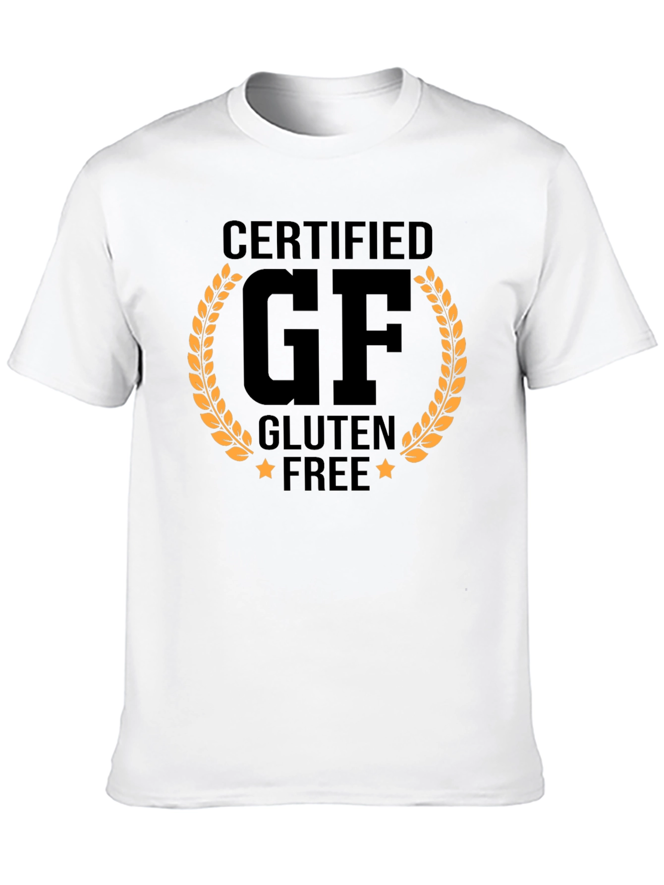 Certified GF Gluten Free T-Shirt Novelty Graphic