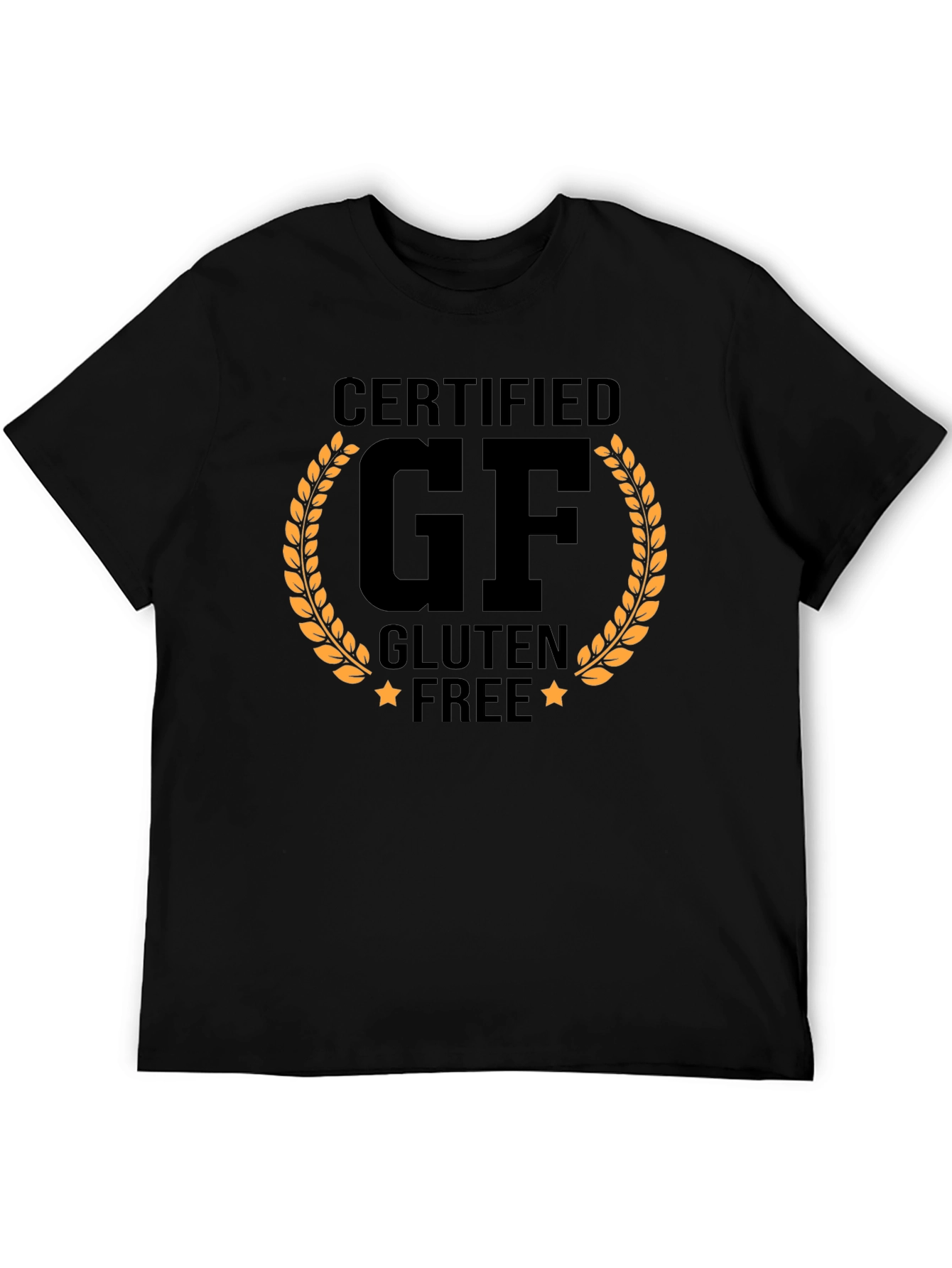 Certified GF Gluten Free T-Shirt Novelty Graphic