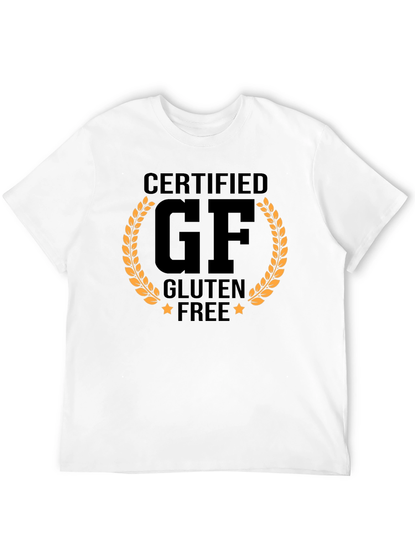 Certified GF Gluten Free T-Shirt Novelty Graphic