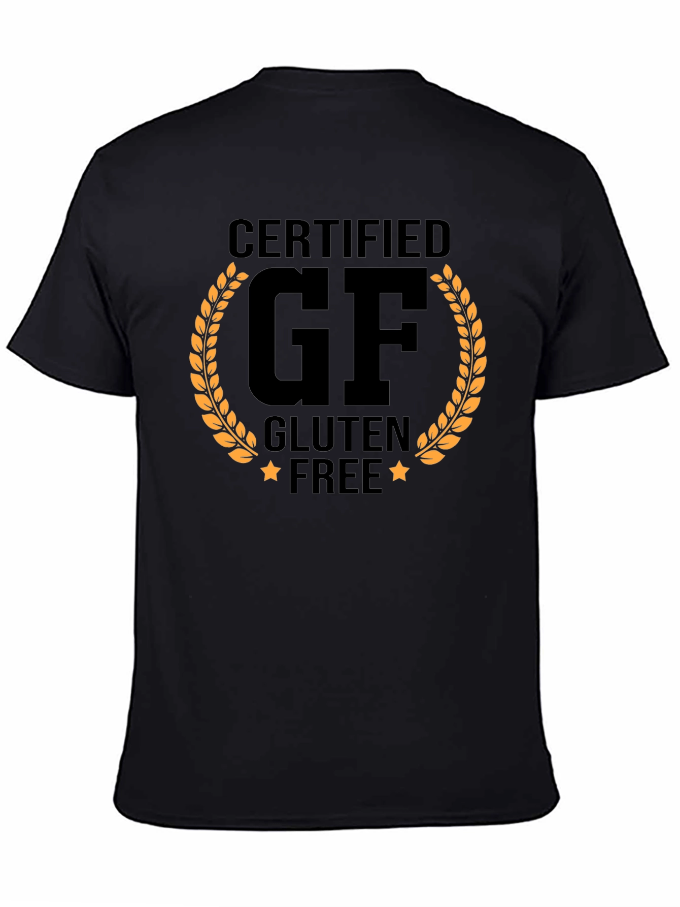 Certified GF Gluten Free T-Shirt Novelty Graphic