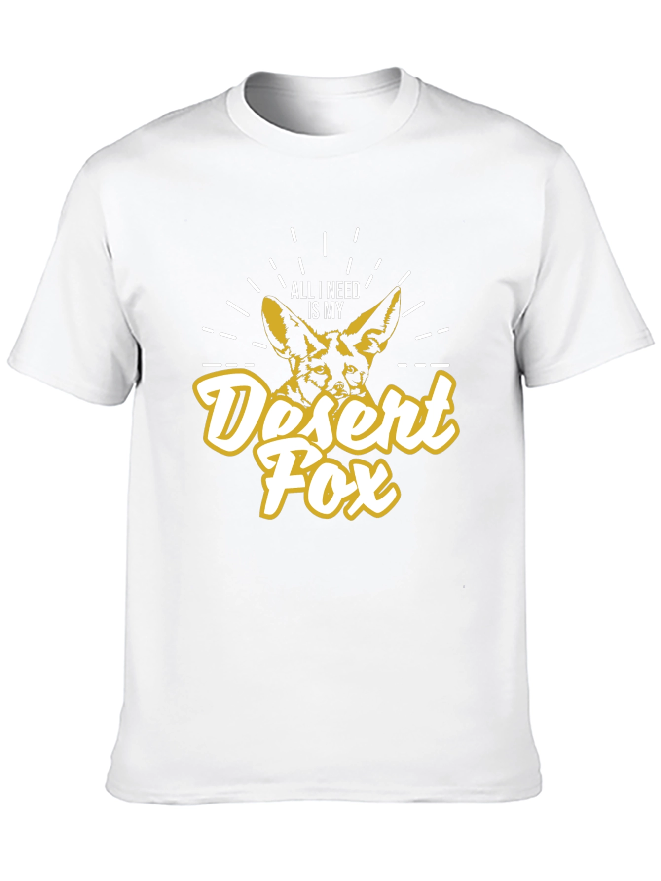 Desert Fox Graphic T-Shirt - Unisex Black Tee