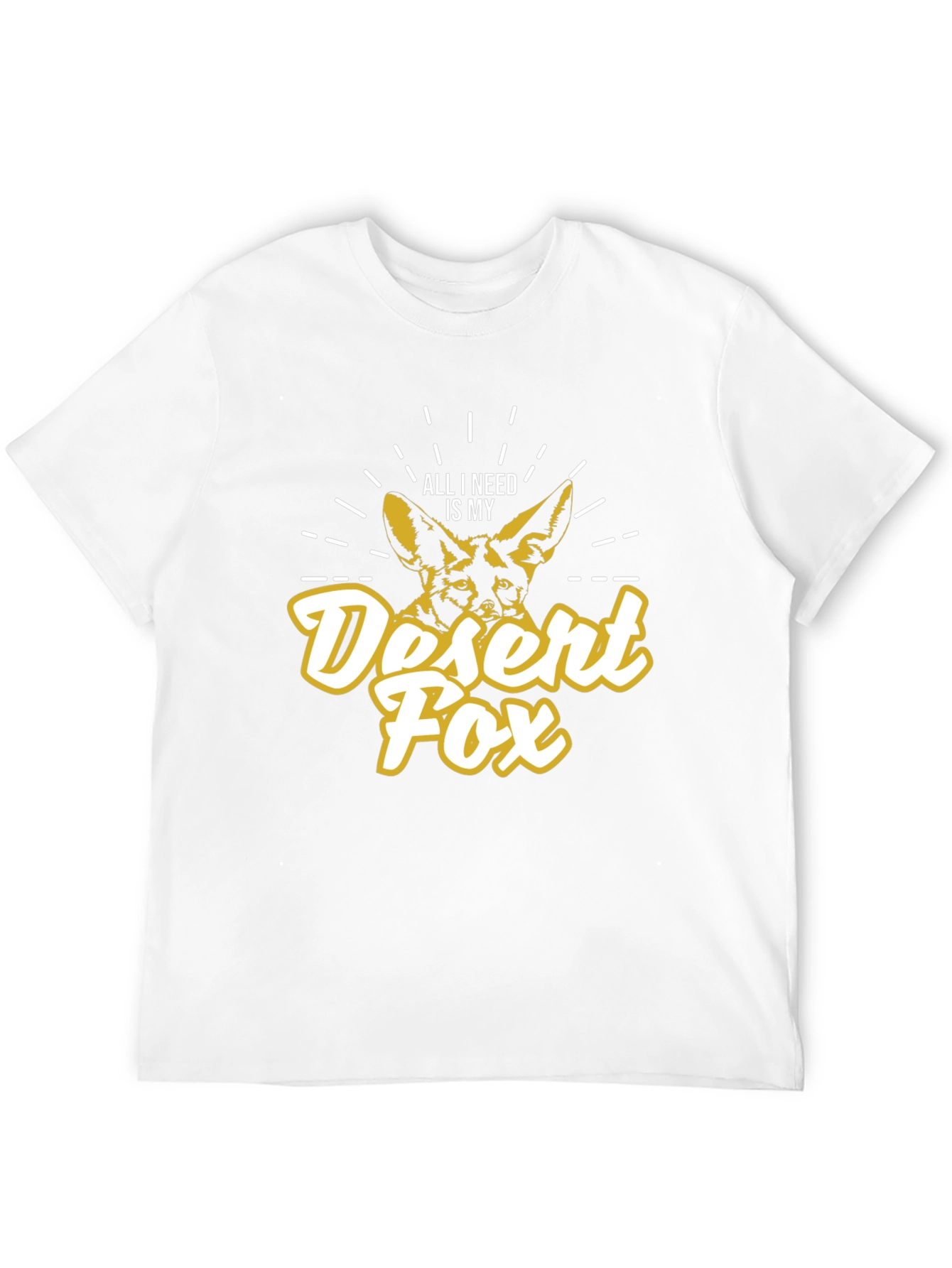 Desert Fox Graphic T-Shirt - Unisex Black Tee