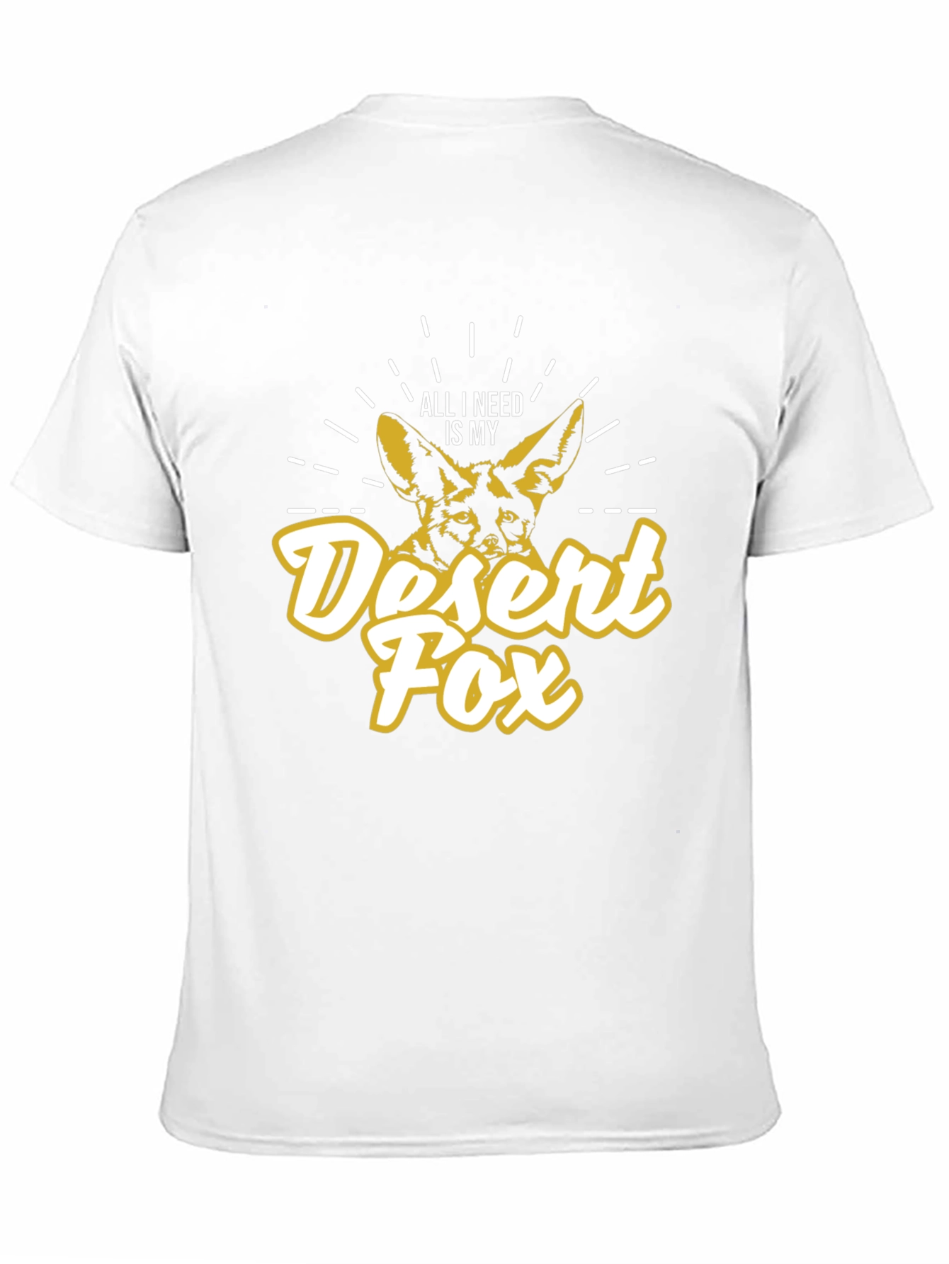 Desert Fox Graphic T-Shirt - Unisex Black Tee