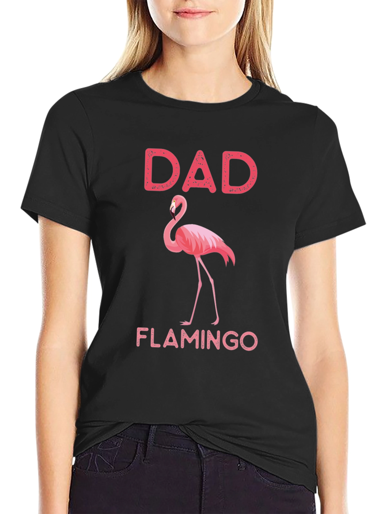 Dad Flamingo T-Shirt - Novelty Graphic Tee