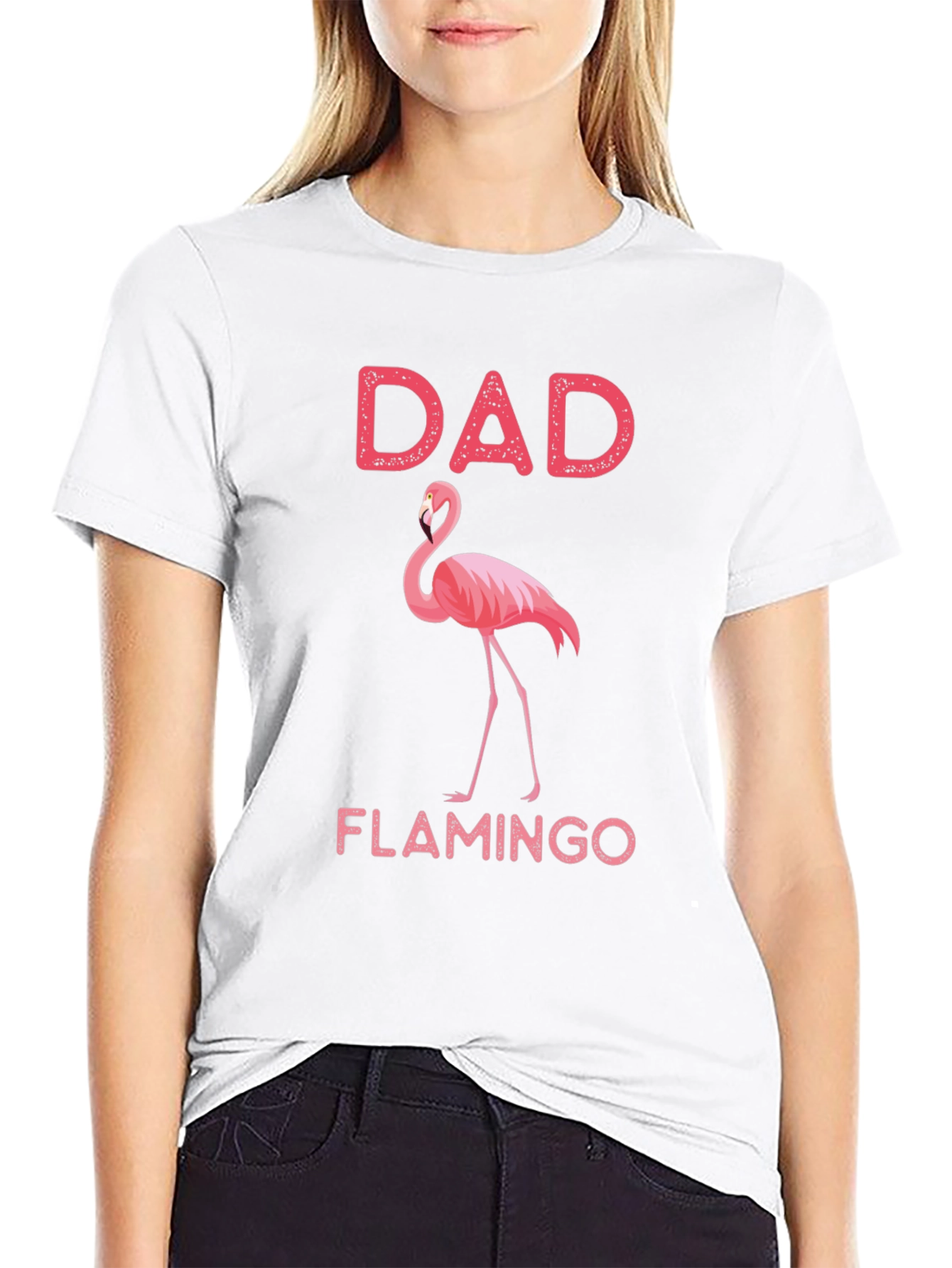 Dad Flamingo T-Shirt - Novelty Graphic Tee