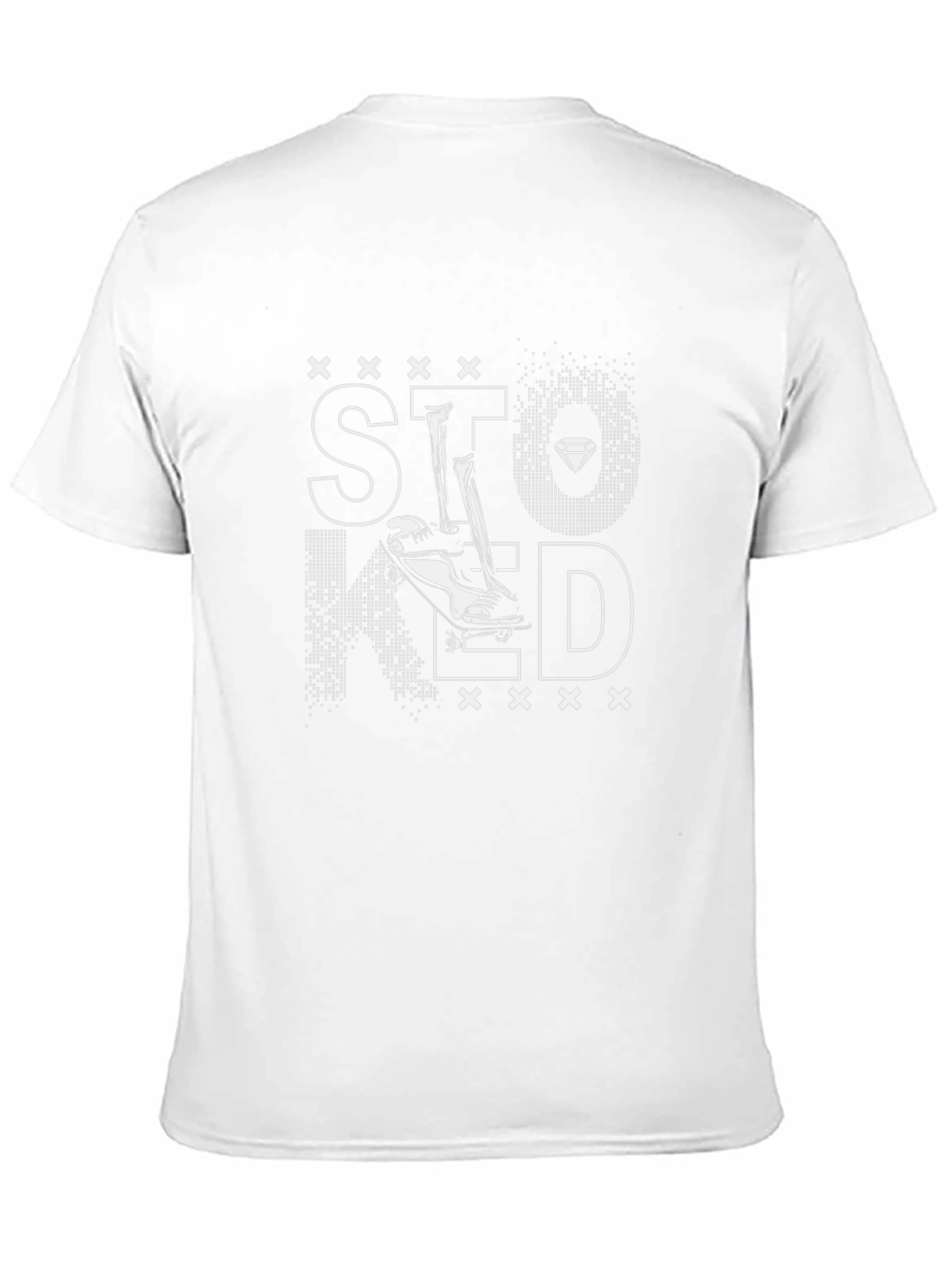 Stoned Skateboarder Graphic Tee - Black T-Shirt