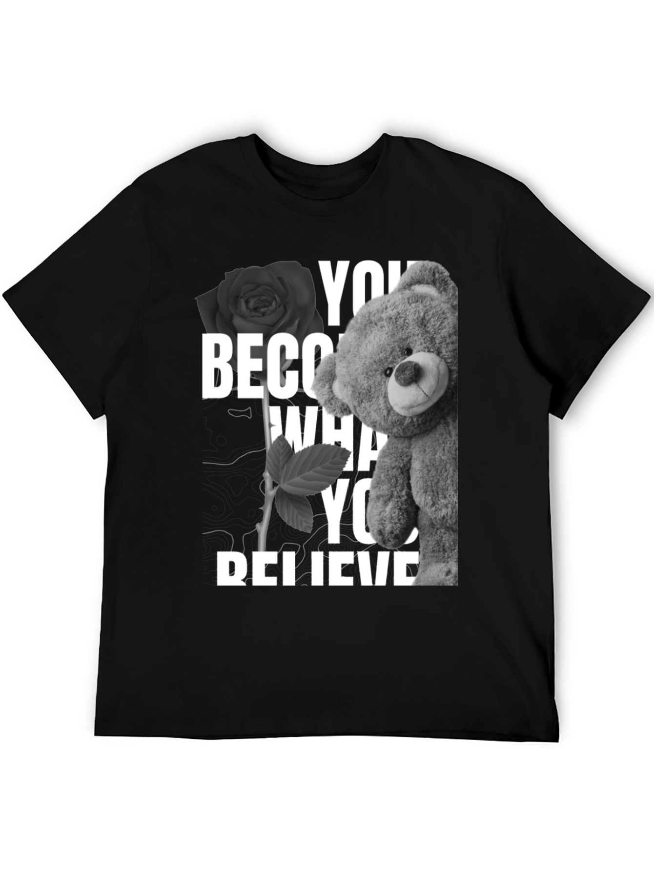Believe Teddy Bear Graphic T-Shirt
