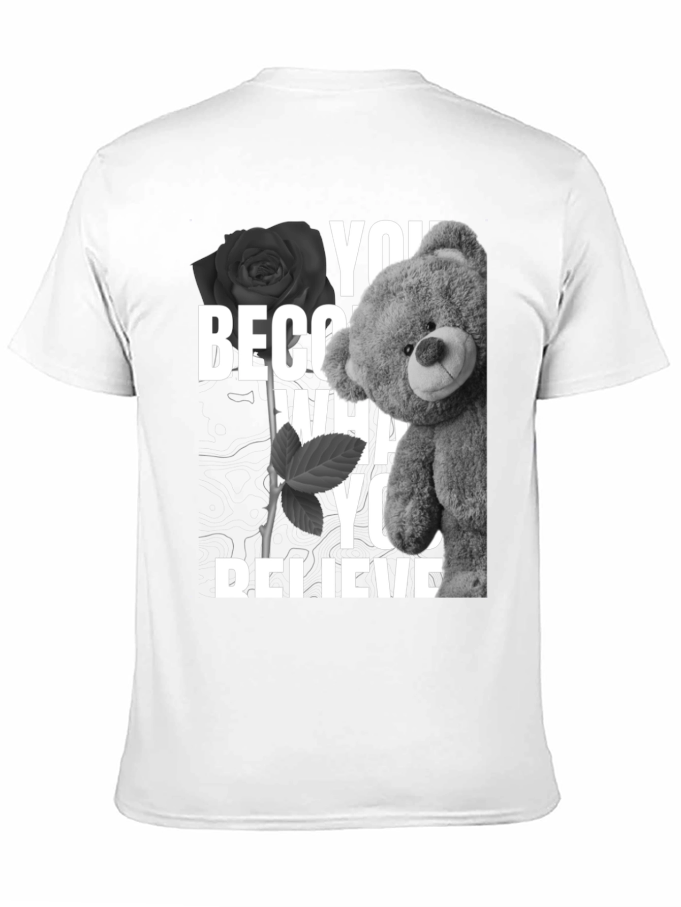 Believe Teddy Bear Graphic T-Shirt