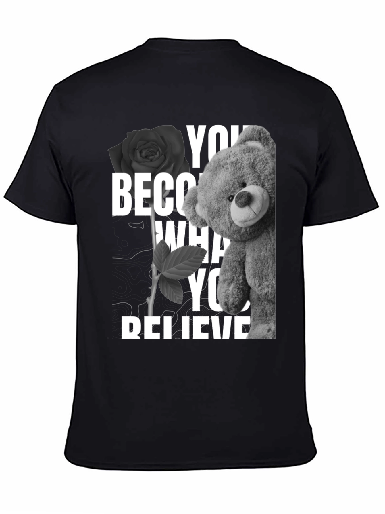 Believe Teddy Bear Graphic T-Shirt