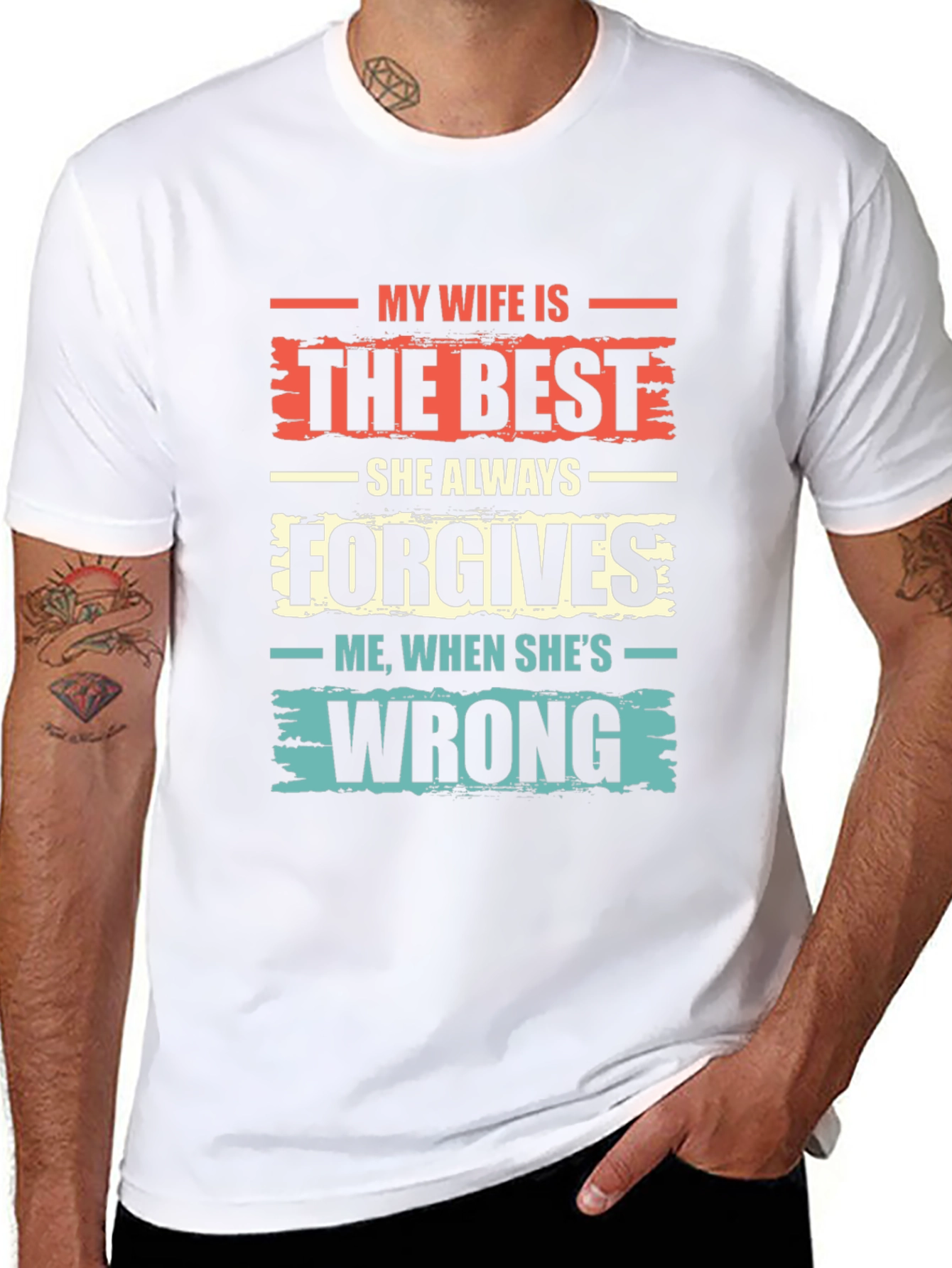 Funny Wife T-Shirt - She Always Forgives!