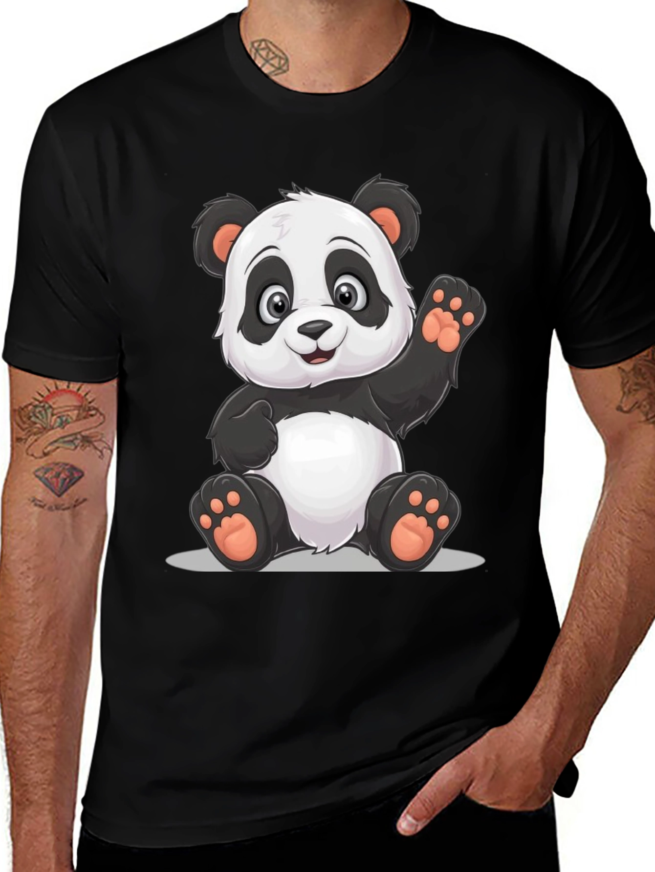 Panda Graphic Tee - Cute Cartoon Bear T-Shirt