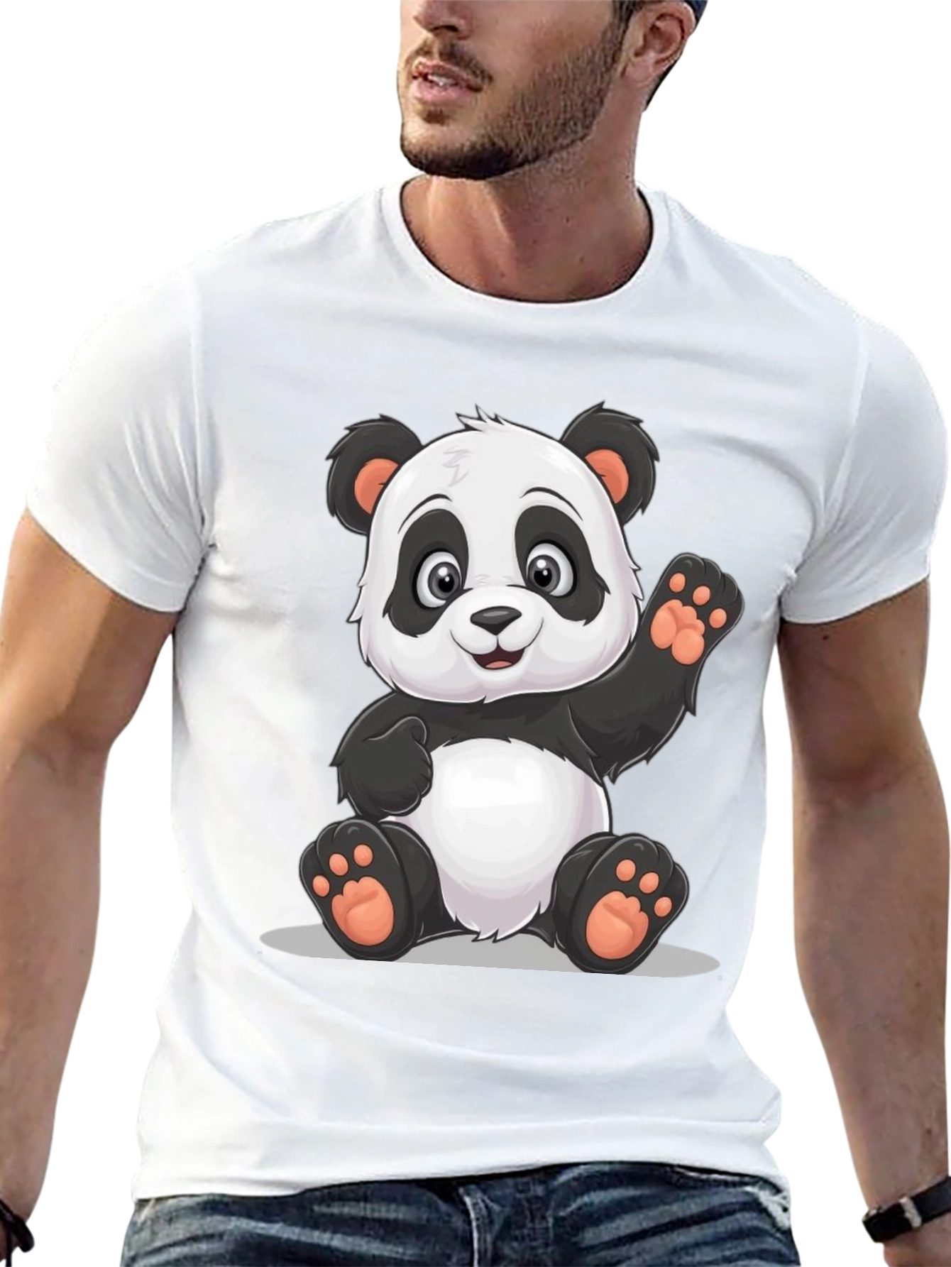 Panda Graphic Tee - Cute Cartoon Bear T-Shirt