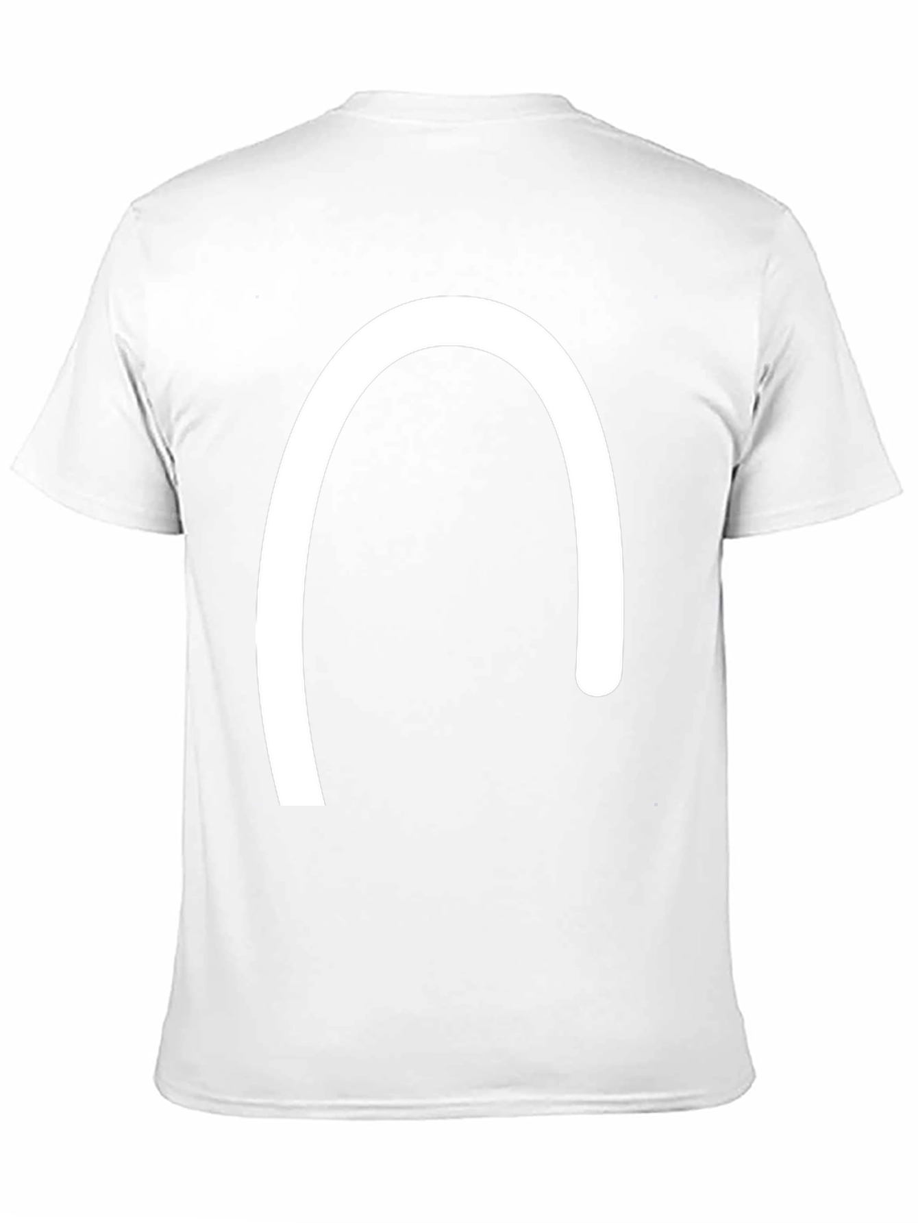 Minimalist Curved Line Black T-Shirt