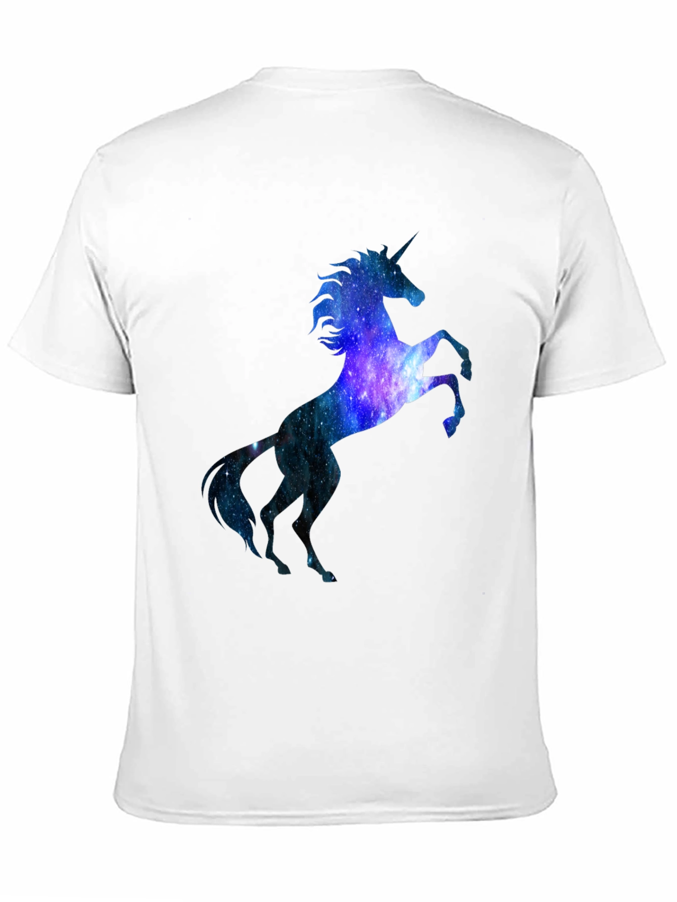 Unicorn Galaxy Graphic Black T-Shirt