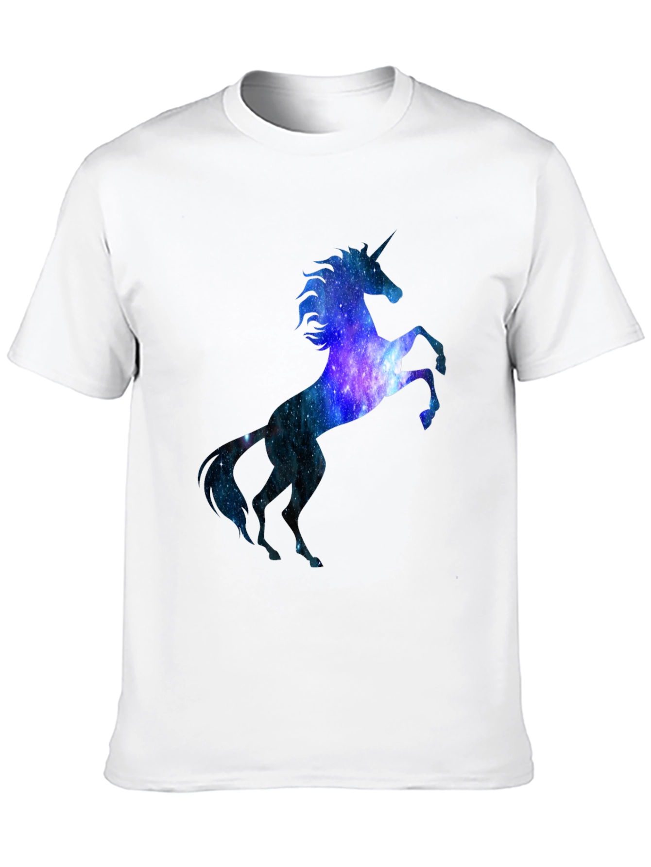 Unicorn Galaxy Graphic Black T-Shirt