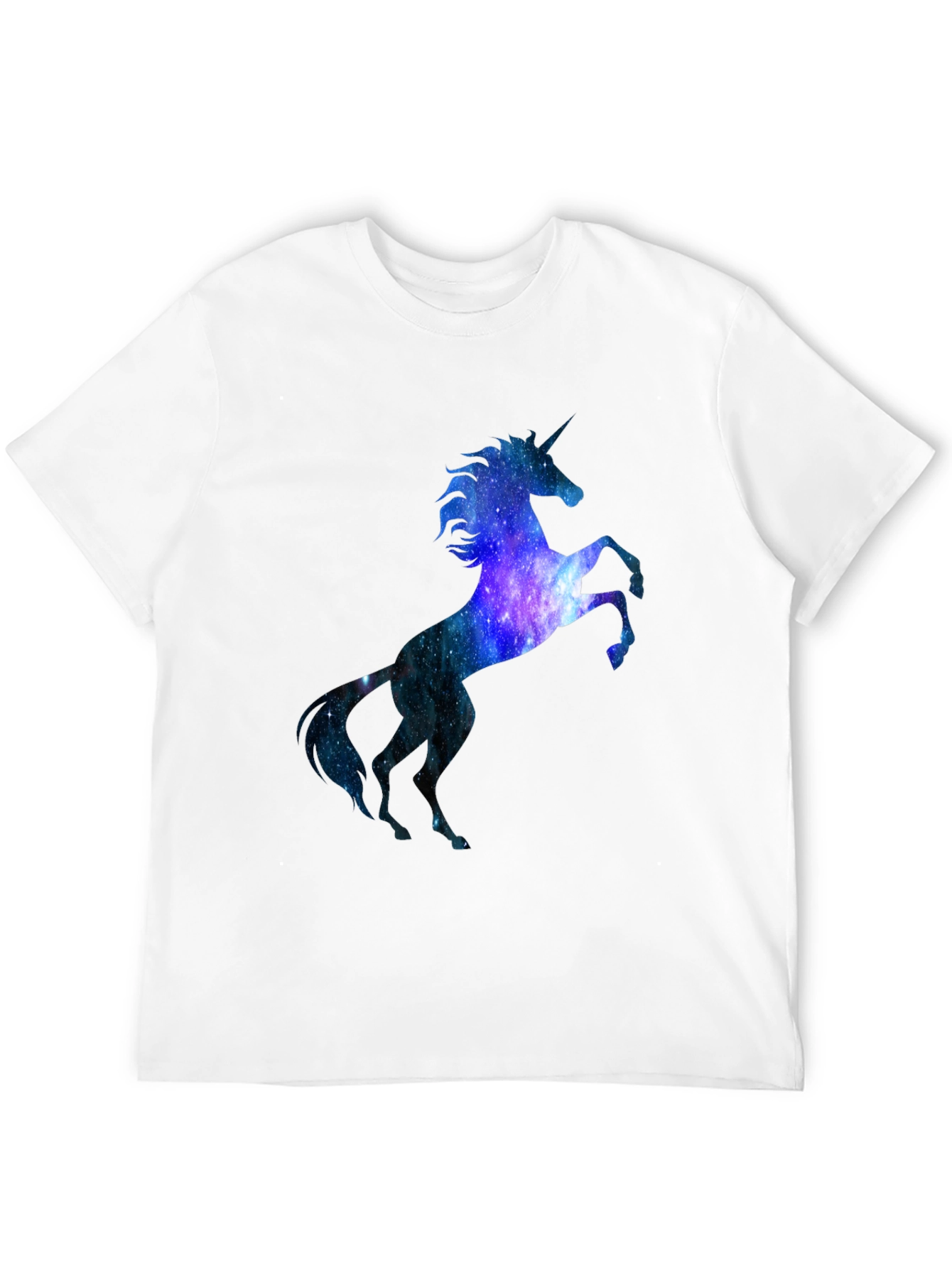 Unicorn Galaxy Graphic Black T-Shirt