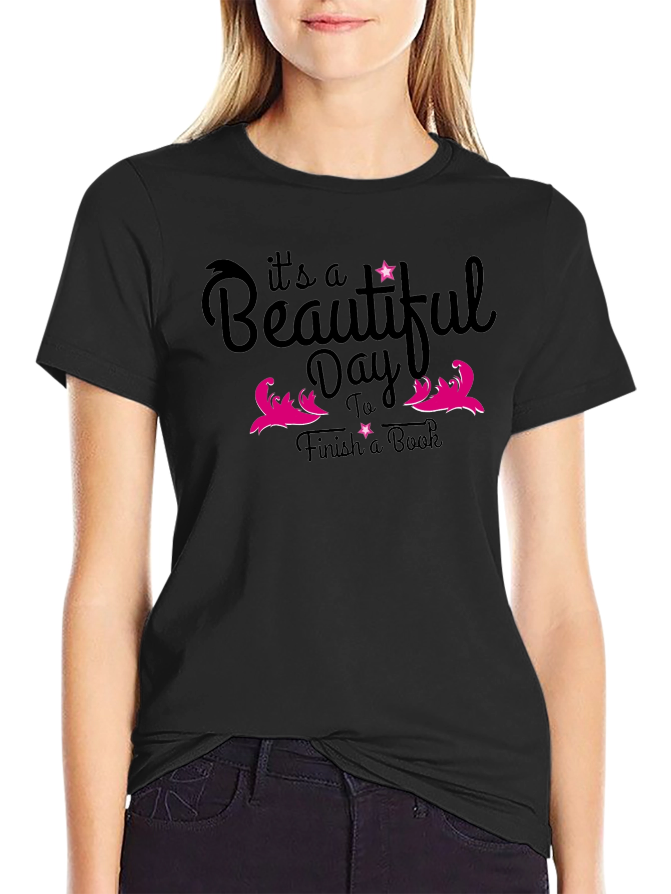 Beautiful Day to Finish Book T-Shirt