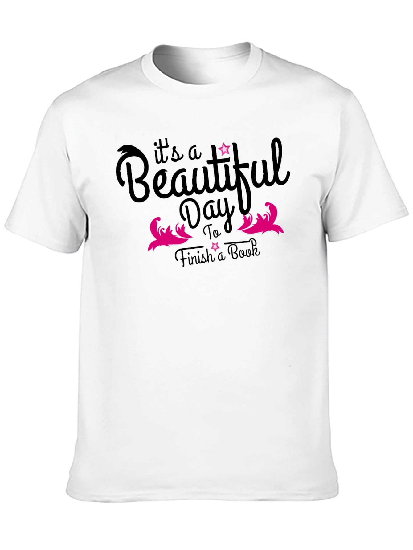 Beautiful Day to Finish Book T-Shirt