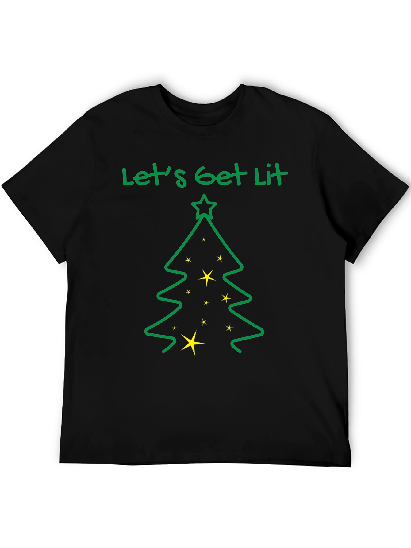 Lets Get Lit Christmas Tree T-Shirt