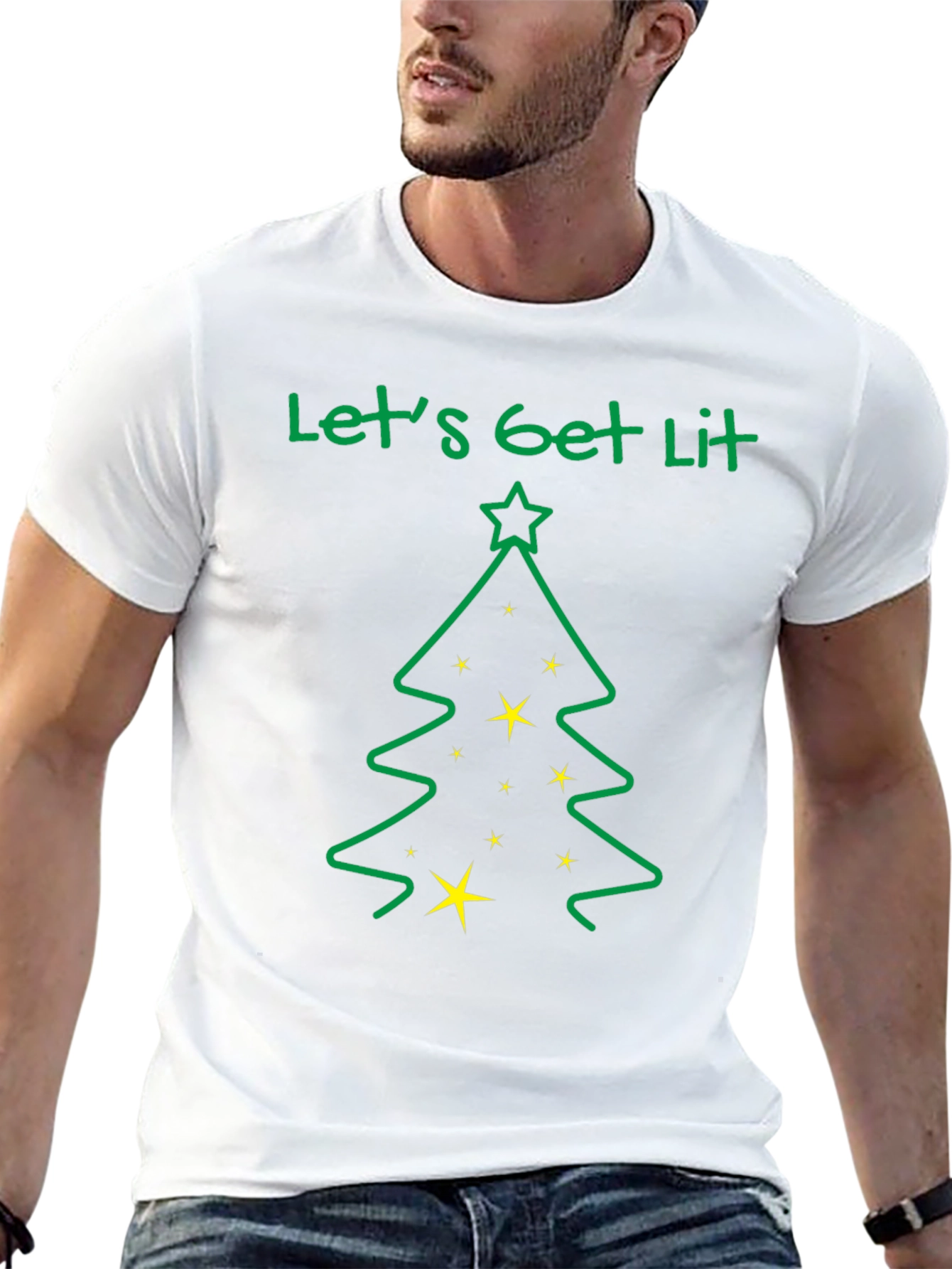 Lets Get Lit Christmas Tree T-Shirt