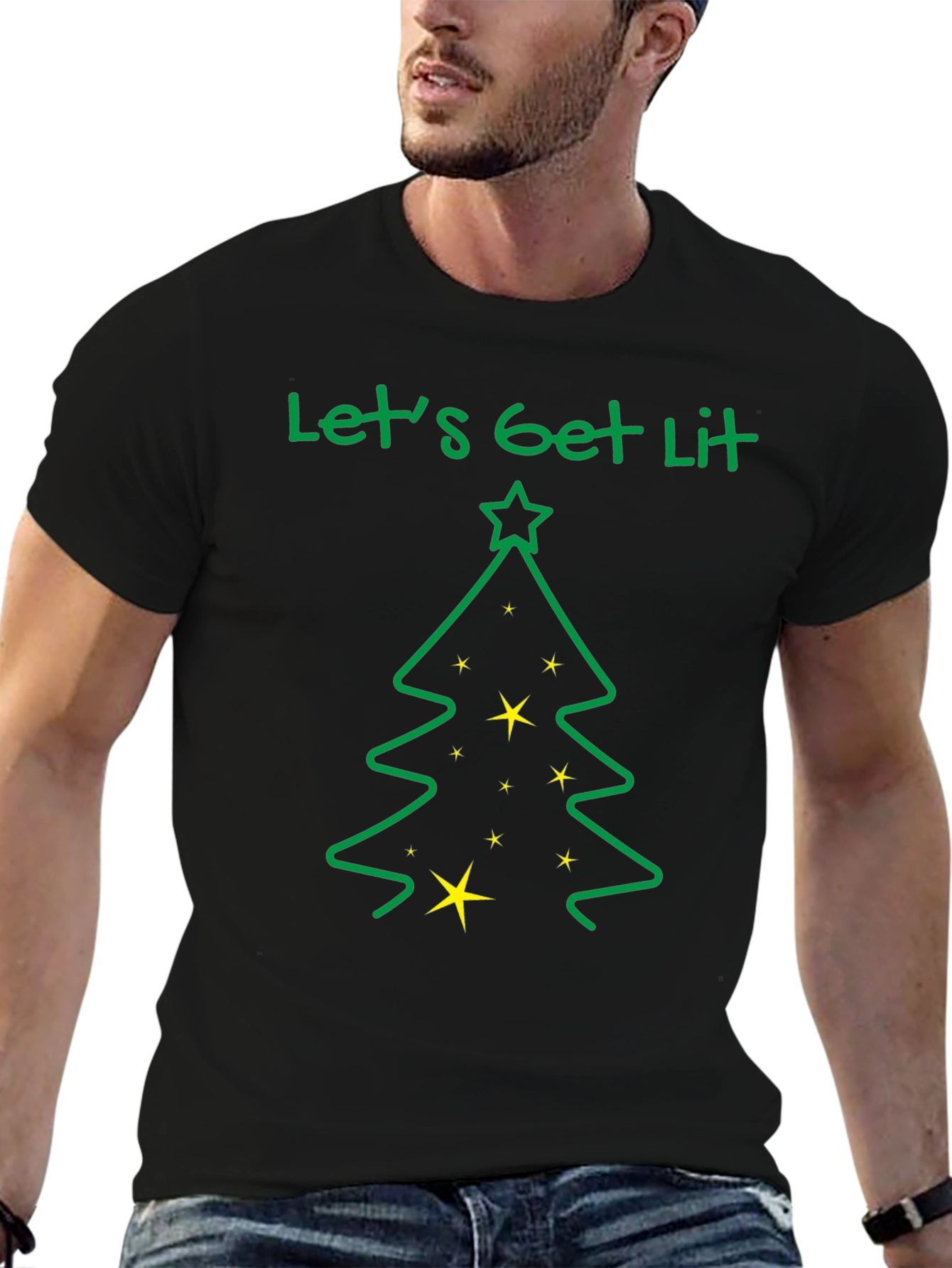 Lets Get Lit Christmas Tree T-Shirt