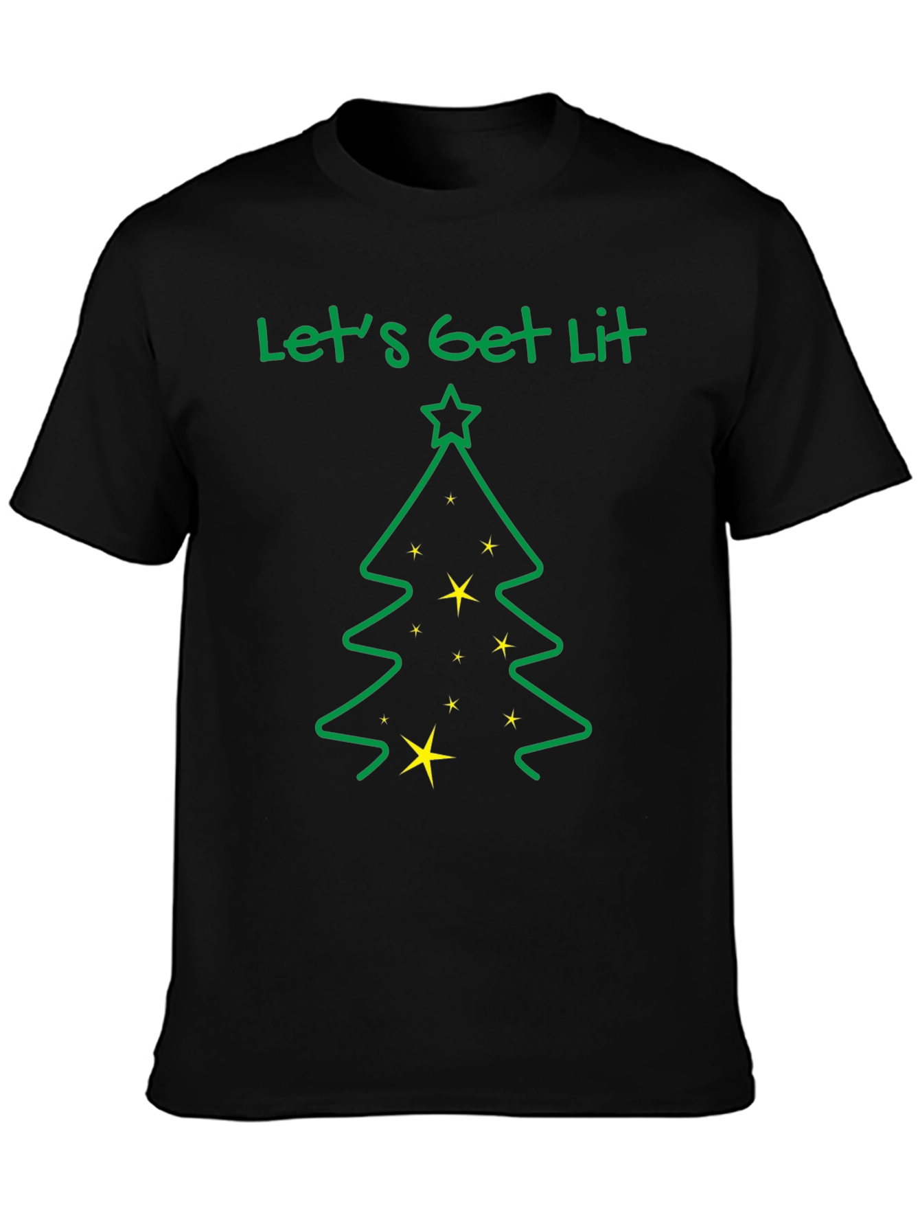 Lets Get Lit Christmas Tree T-Shirt