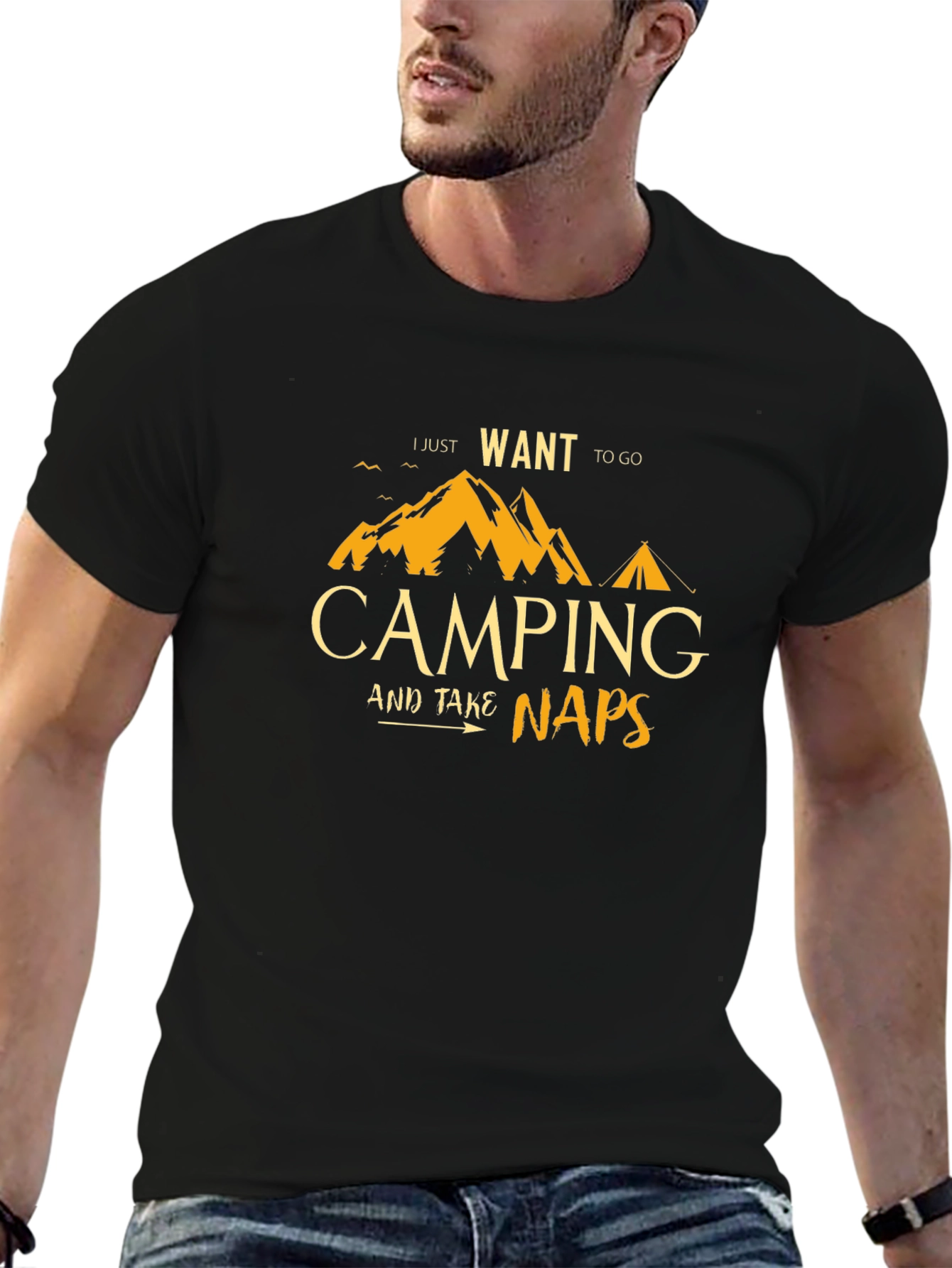 Camping and Naps T-Shirt - Adventure Ready!