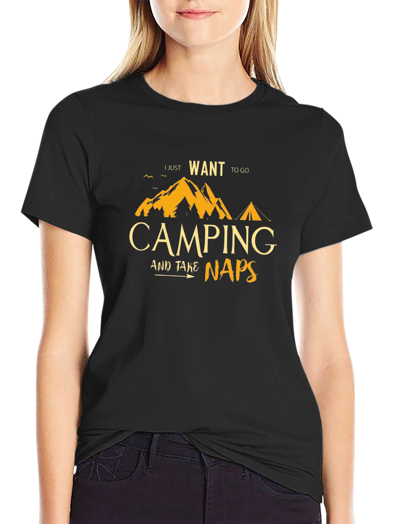 Camping and Naps T-Shirt - Adventure Ready!