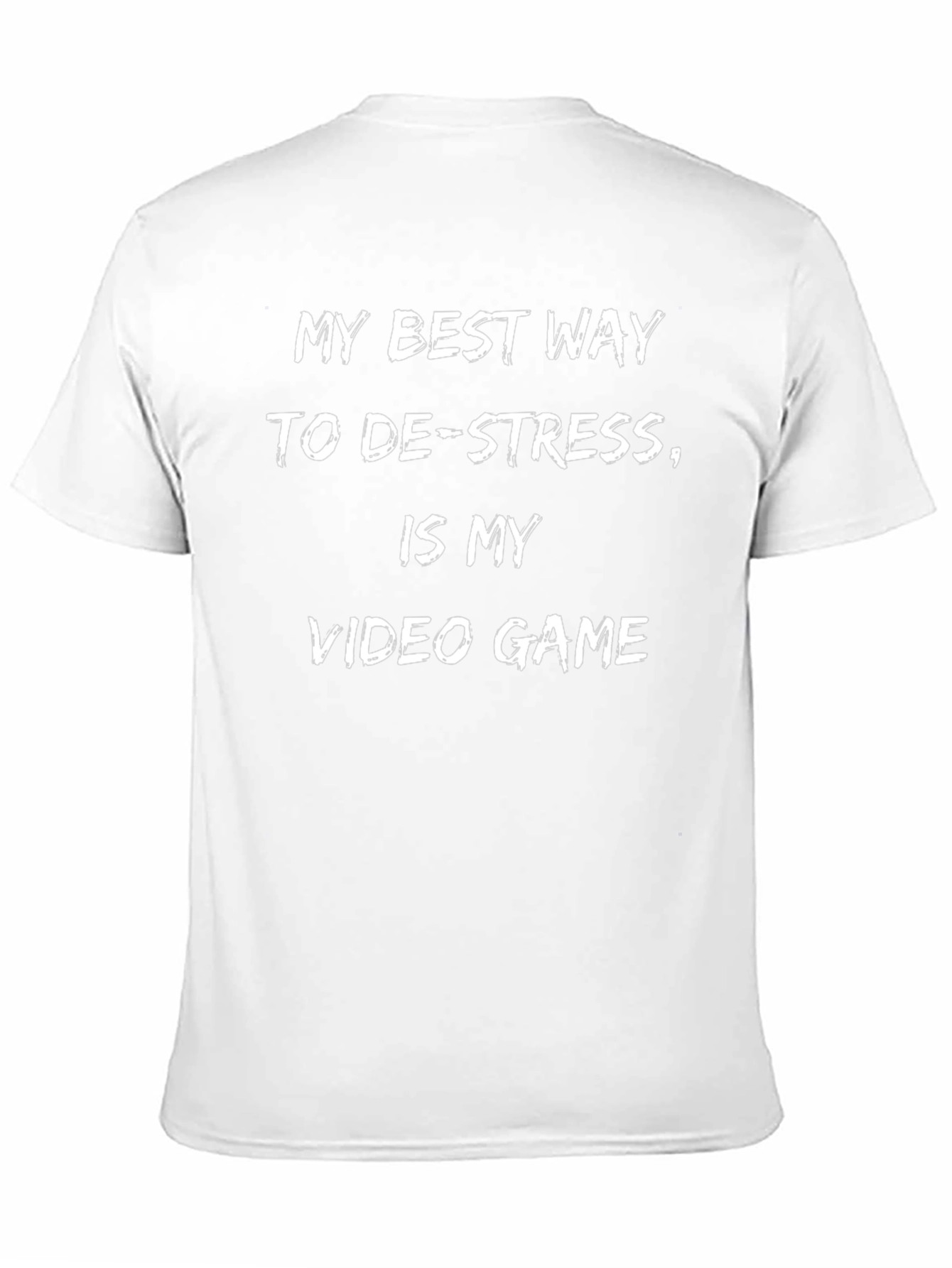 De-Stress Video Game T-Shirt - Black Casual Tee