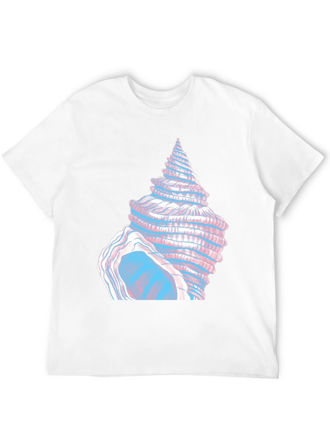 Seashell Graphic Tee - Black Cotton T-Shirt