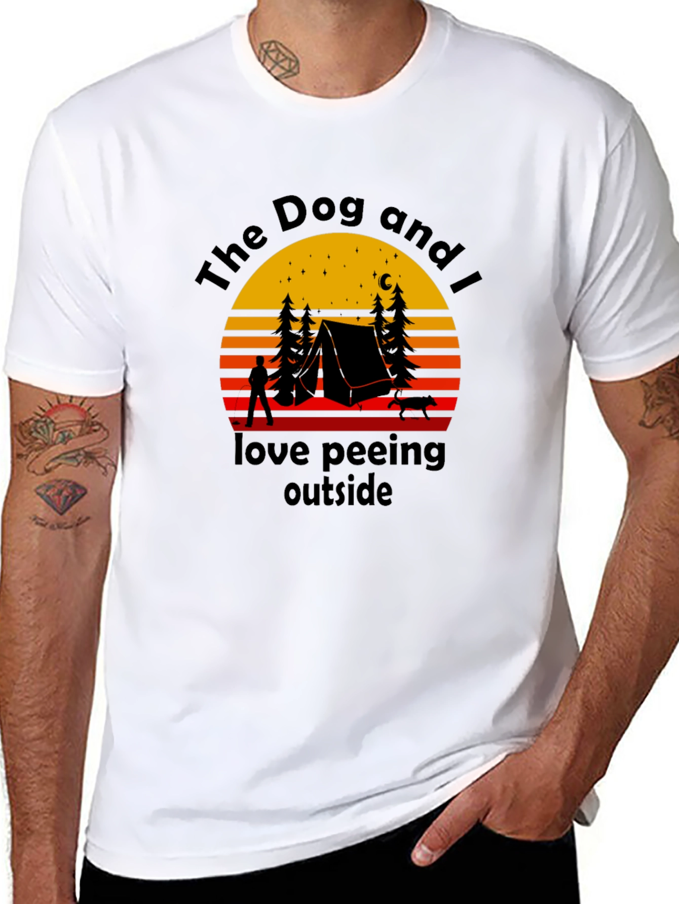The Dog and I Camping Graphic Tee