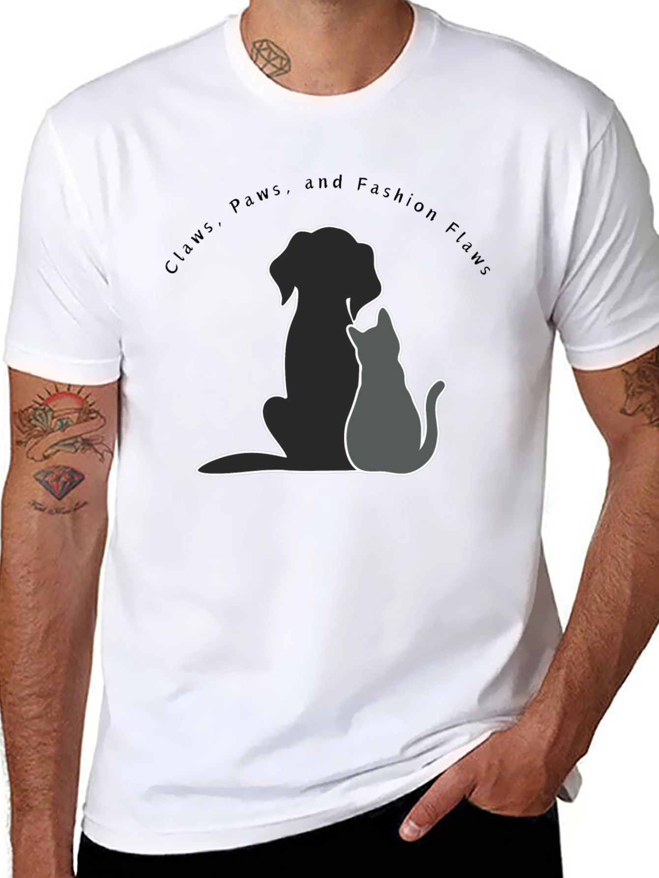 Claws Paws and Fashion Flaws T-Shirt