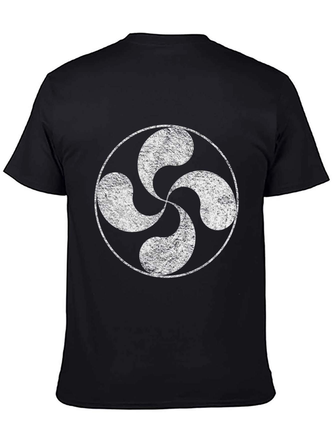 Basque Lauburu Cross Black T-Shirt