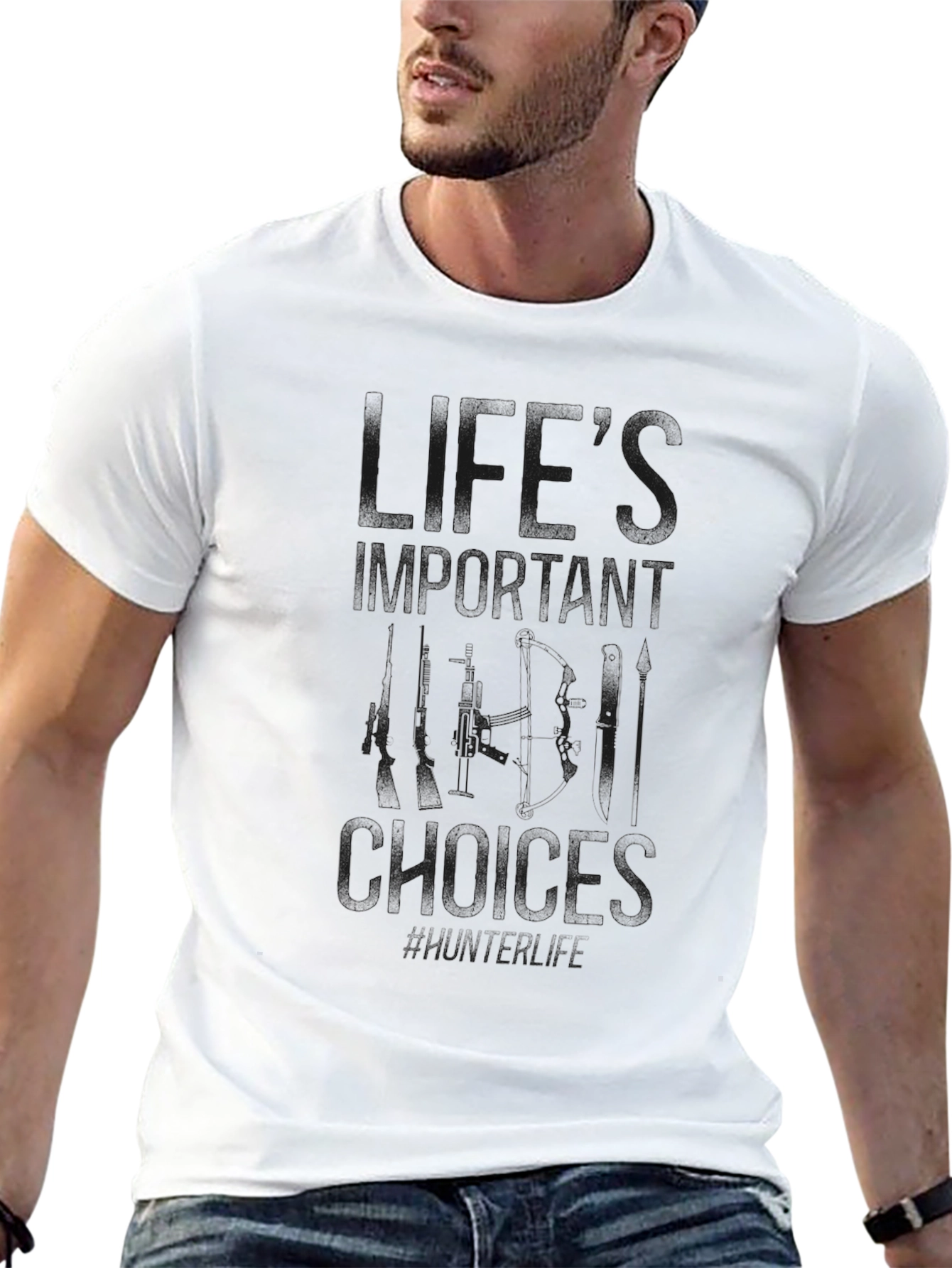 Black Graphic Tee - Lifes What You Make It