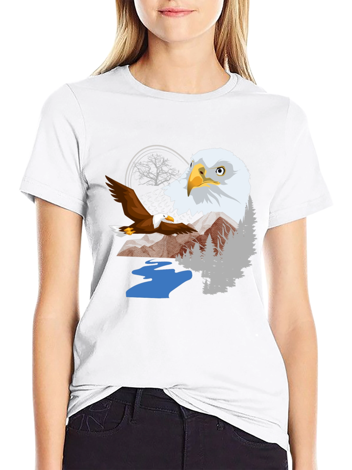 Eagle Graphic Tee - Nature Inspired T-Shirt