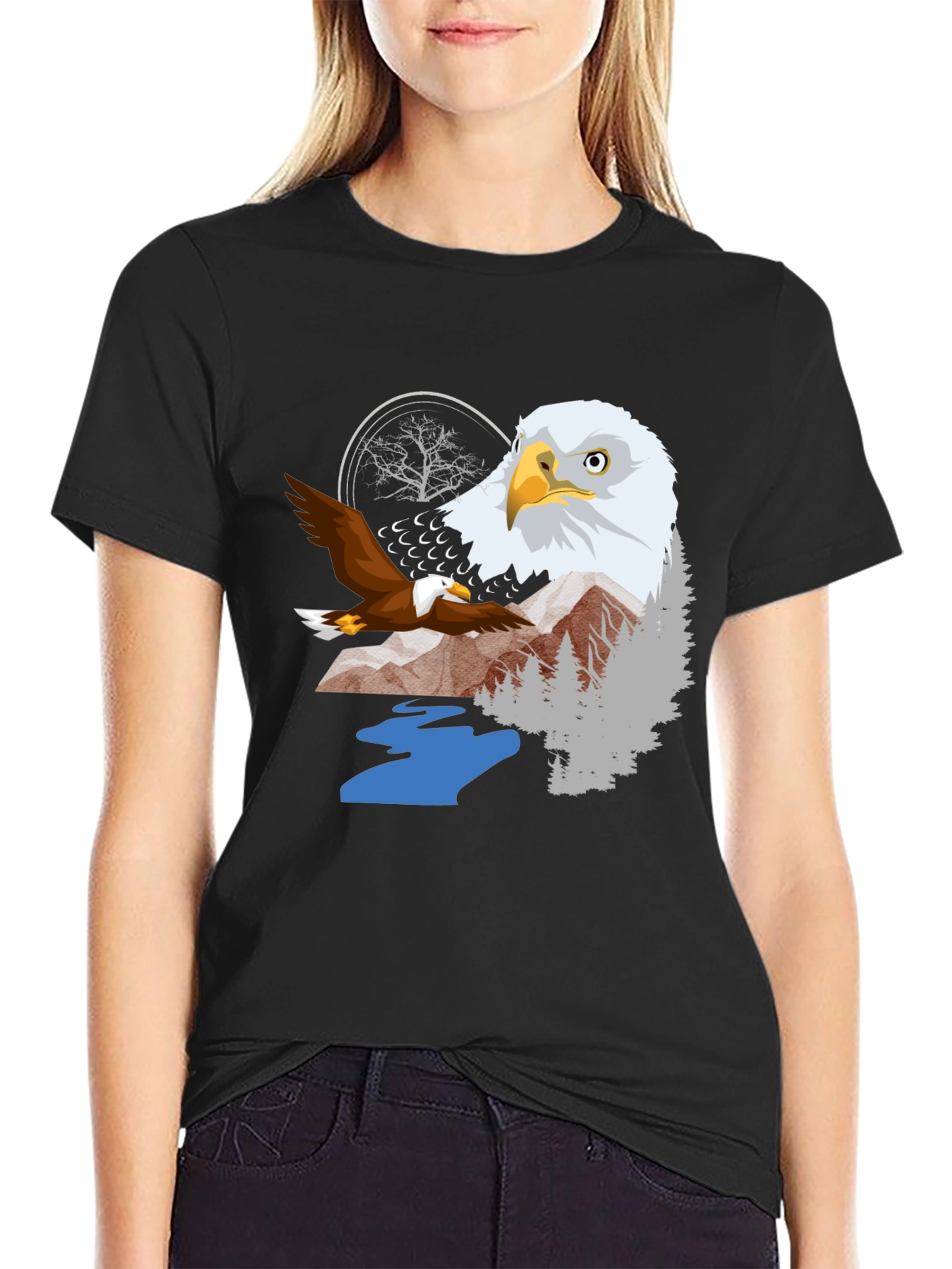 Eagle Graphic Tee - Nature Inspired T-Shirt