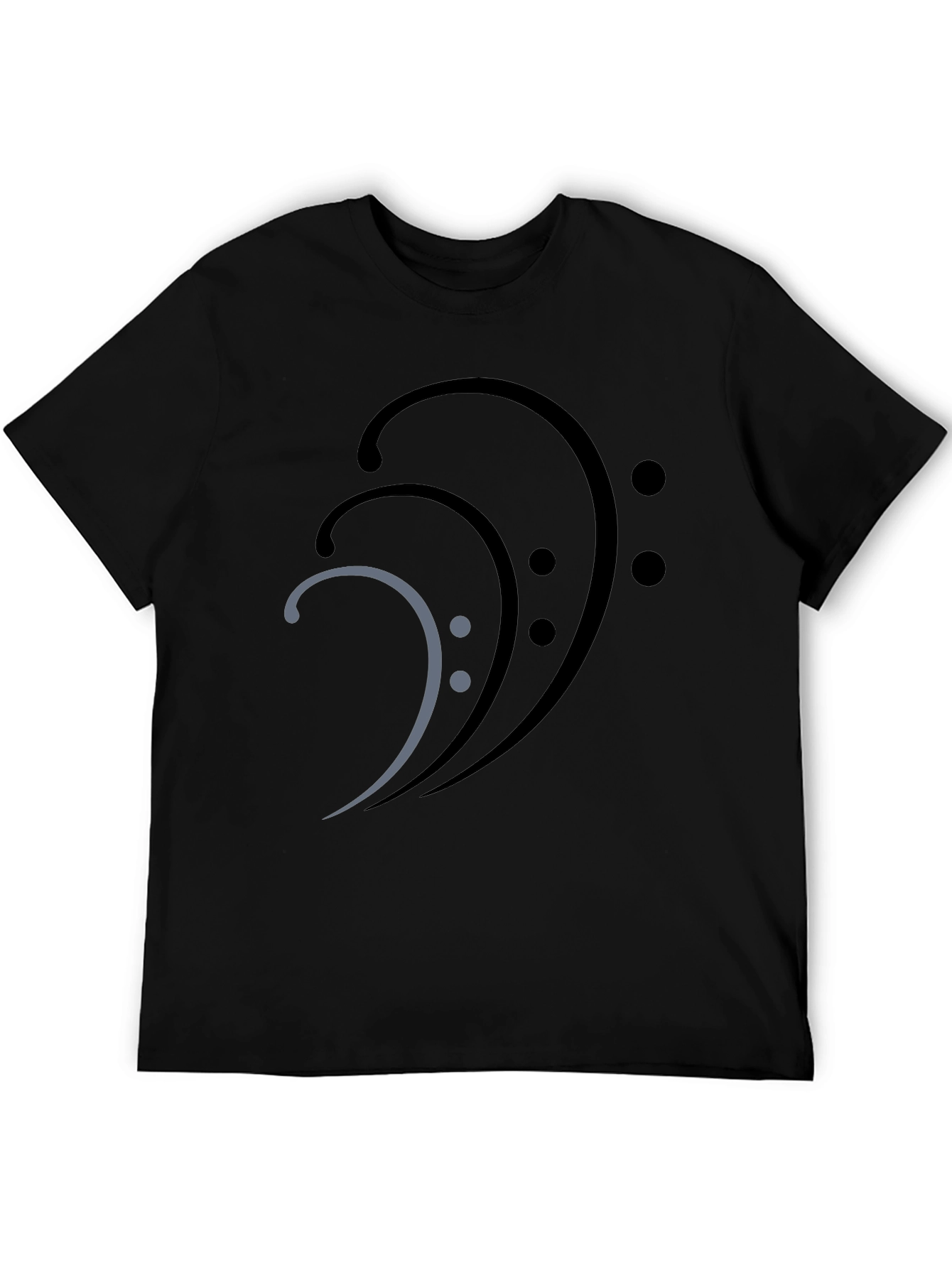 Bass Clef Graphic Tee - Black
