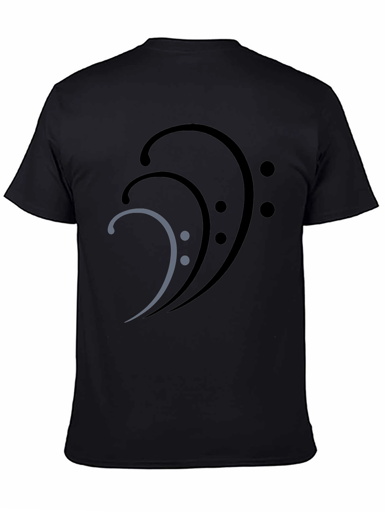 Bass Clef Graphic Tee - Black