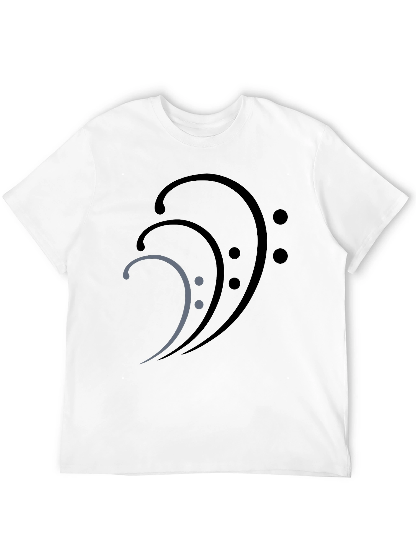 Bass Clef Graphic Tee - Black