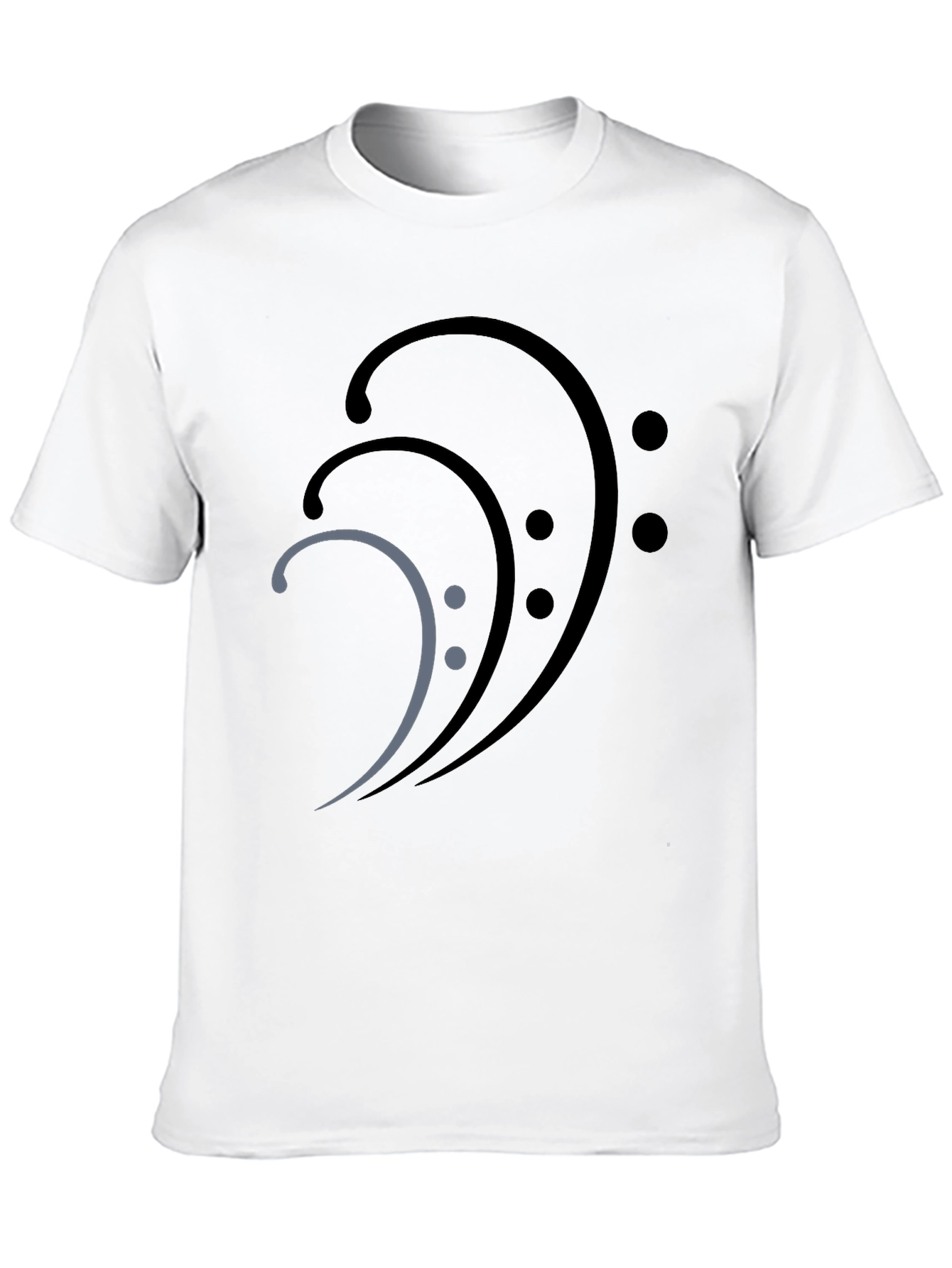 Bass Clef Graphic Tee - Black