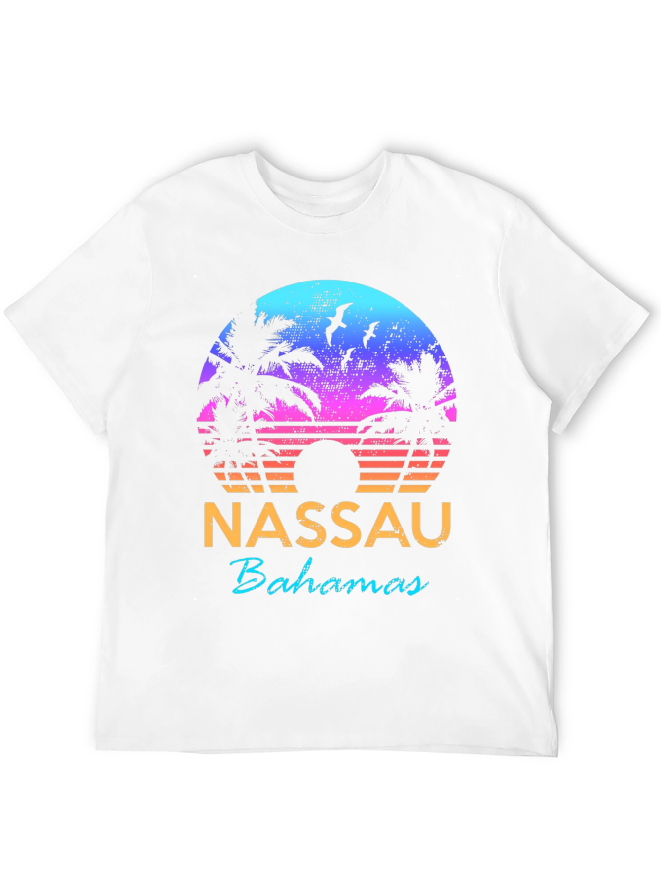 Nassau Bahamas Retro Sunset T-Shirt