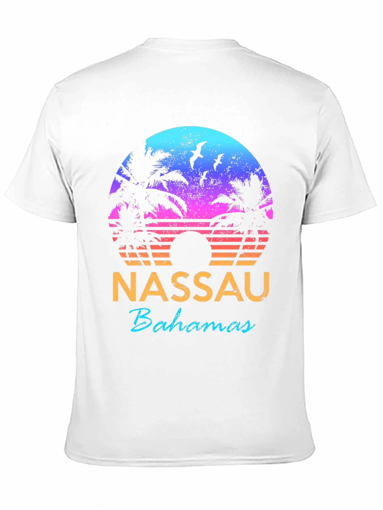 Nassau Bahamas Retro Sunset T-Shirt