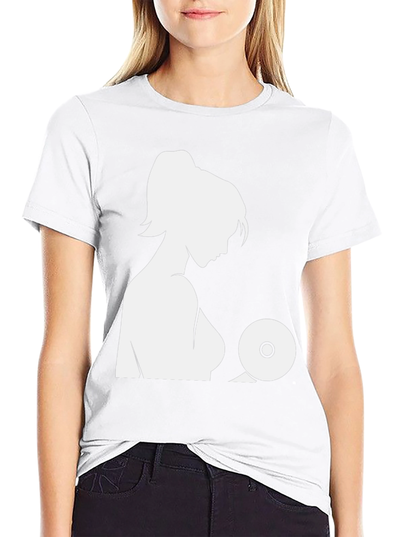 Silhouette Graphic Tee - Woman and CD